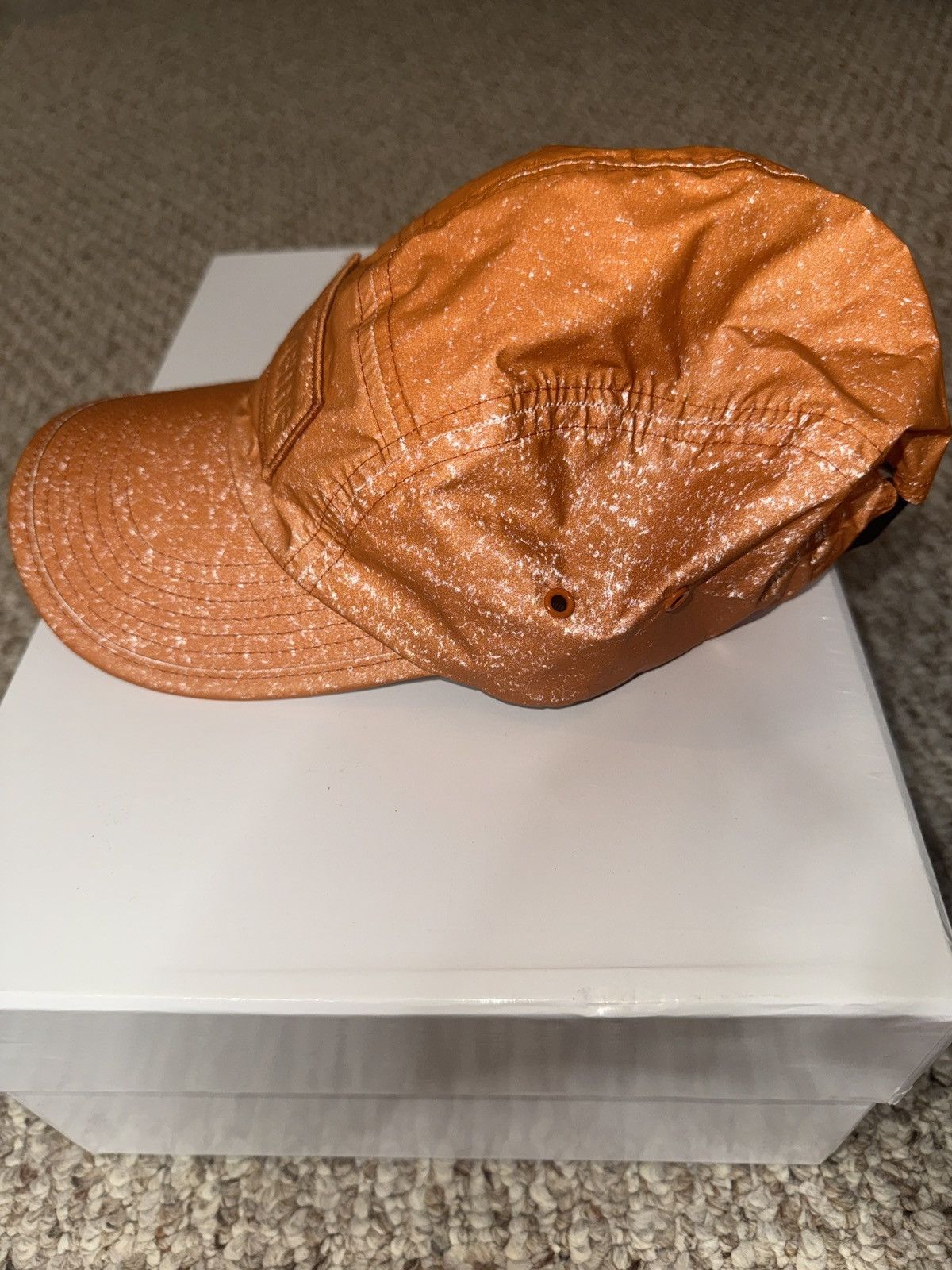 Supreme (2020) Supreme Reflective Speckeled Camp Cap “Orange” Size ONE SIZE - 2 Thumbnail