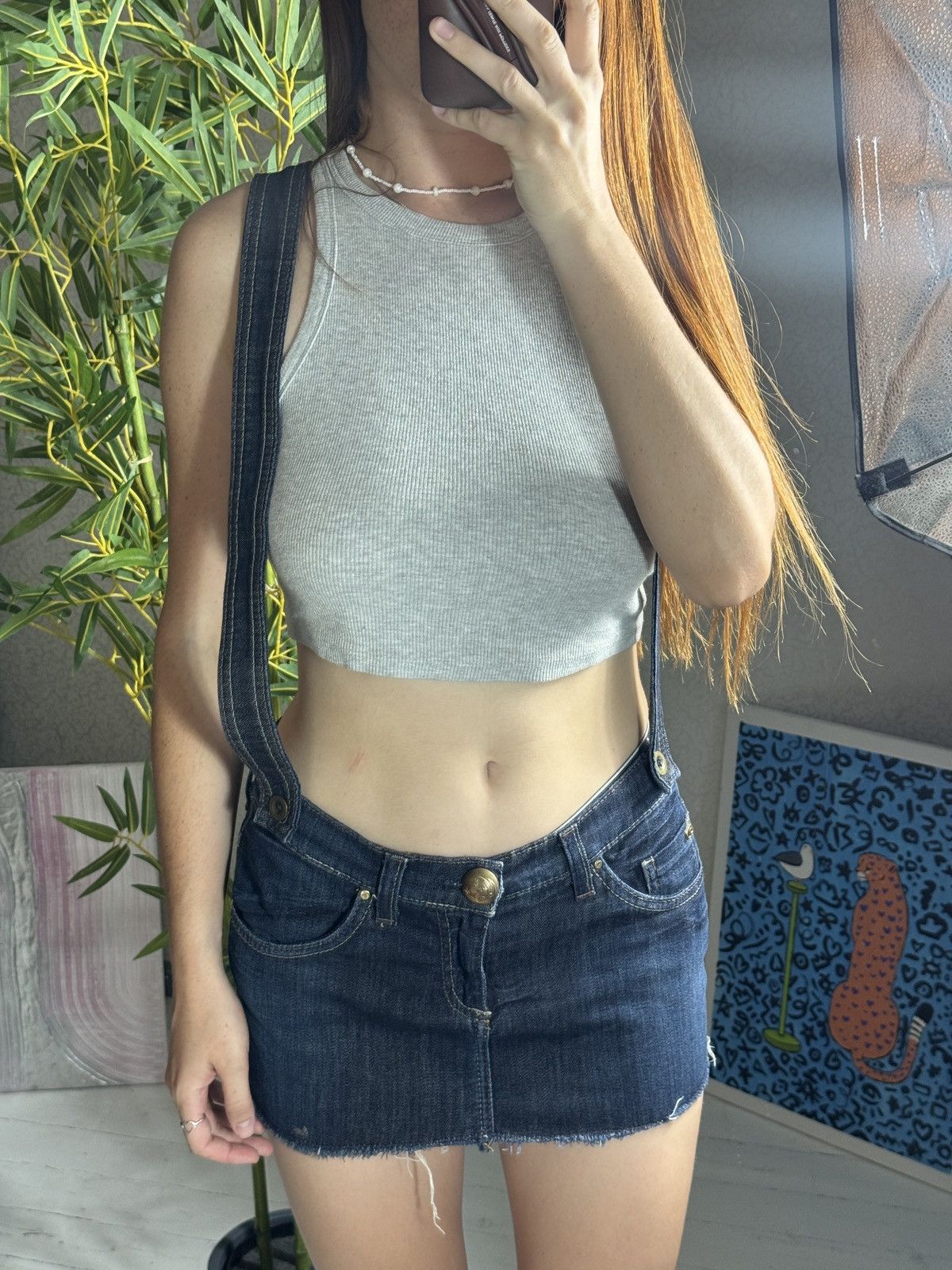 Miss Sixty VINTAGE MISS SIXTY 2000s DENIM MINI SKIRT Size 28" / US 6 / IT 42 - 3 Thumbnail