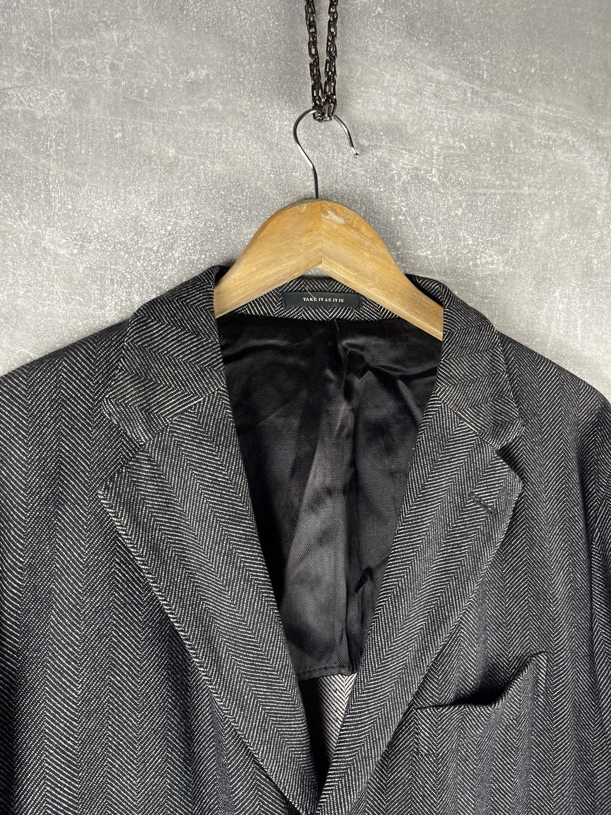Boglioli Vintage Boglioli Herringbone Wool Overcoat Made In Italy Size US L / EU 52-54 / 3 - 5 Thumbnail