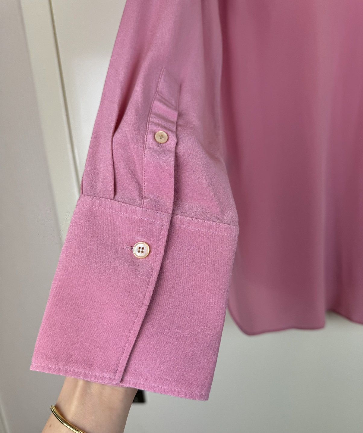 Joseph Joseph 100% Silk Joe Shirt Crepe Blouse Loro Piana Style S Size S / US 4 / IT 40 - 11 Thumbnail