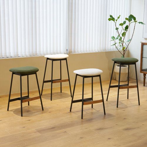 Designer × Homemade Modern Set of 2 Bar Stools Comfortable & Stylish Counter Hei Size US L / EU 52-54 / 3 - 6 Thumbnail