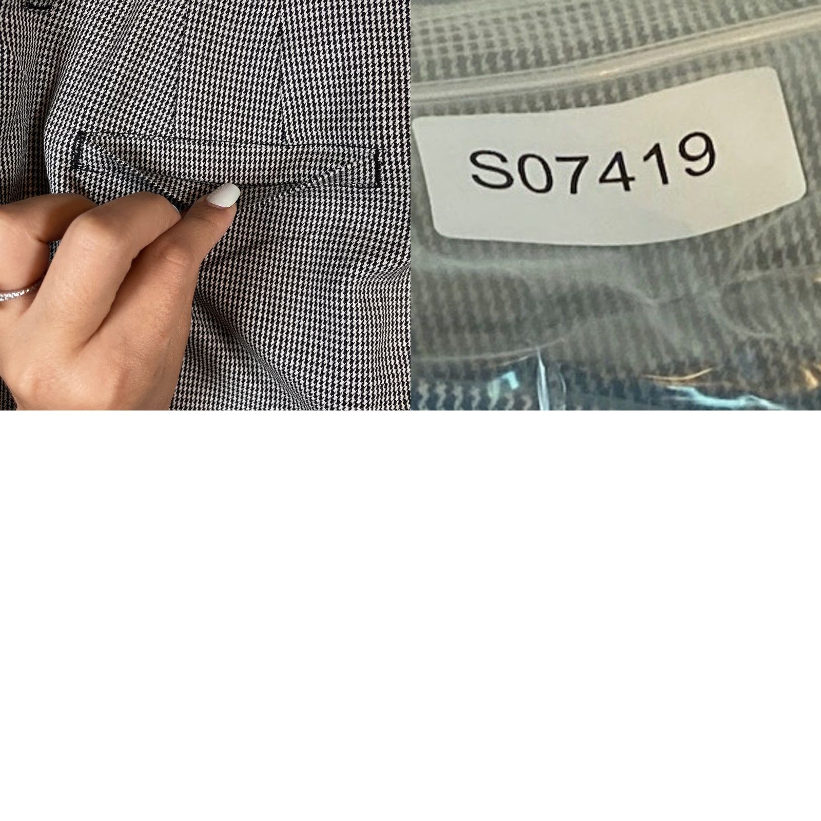 Vintage Chicos Pants Women's Black White Straight Workwear Career Business Stretch 34 in waist 32 in inseam M Regular Twill Dress Pants Size 24" / US 00 / IT 34 - 9 Thumbnail