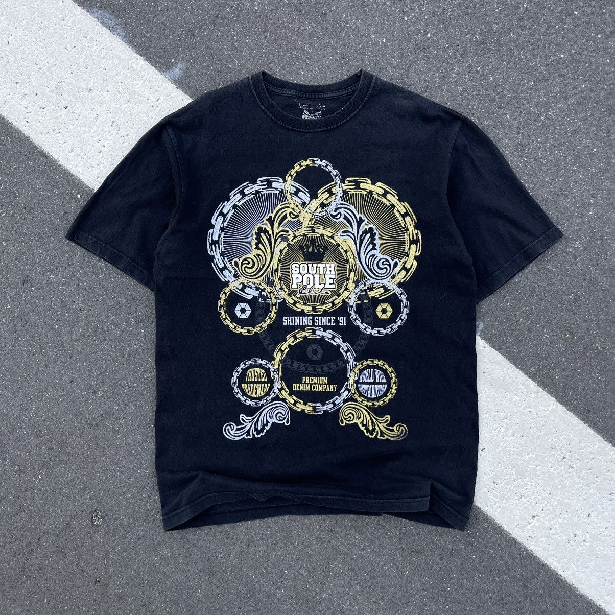 Affliction VINTAGE Y2K AFFLICTION TAPOUT STYLE SOUTHPOLE TEE Size US L / EU 52-54 / 3 - 2 Thumbnail