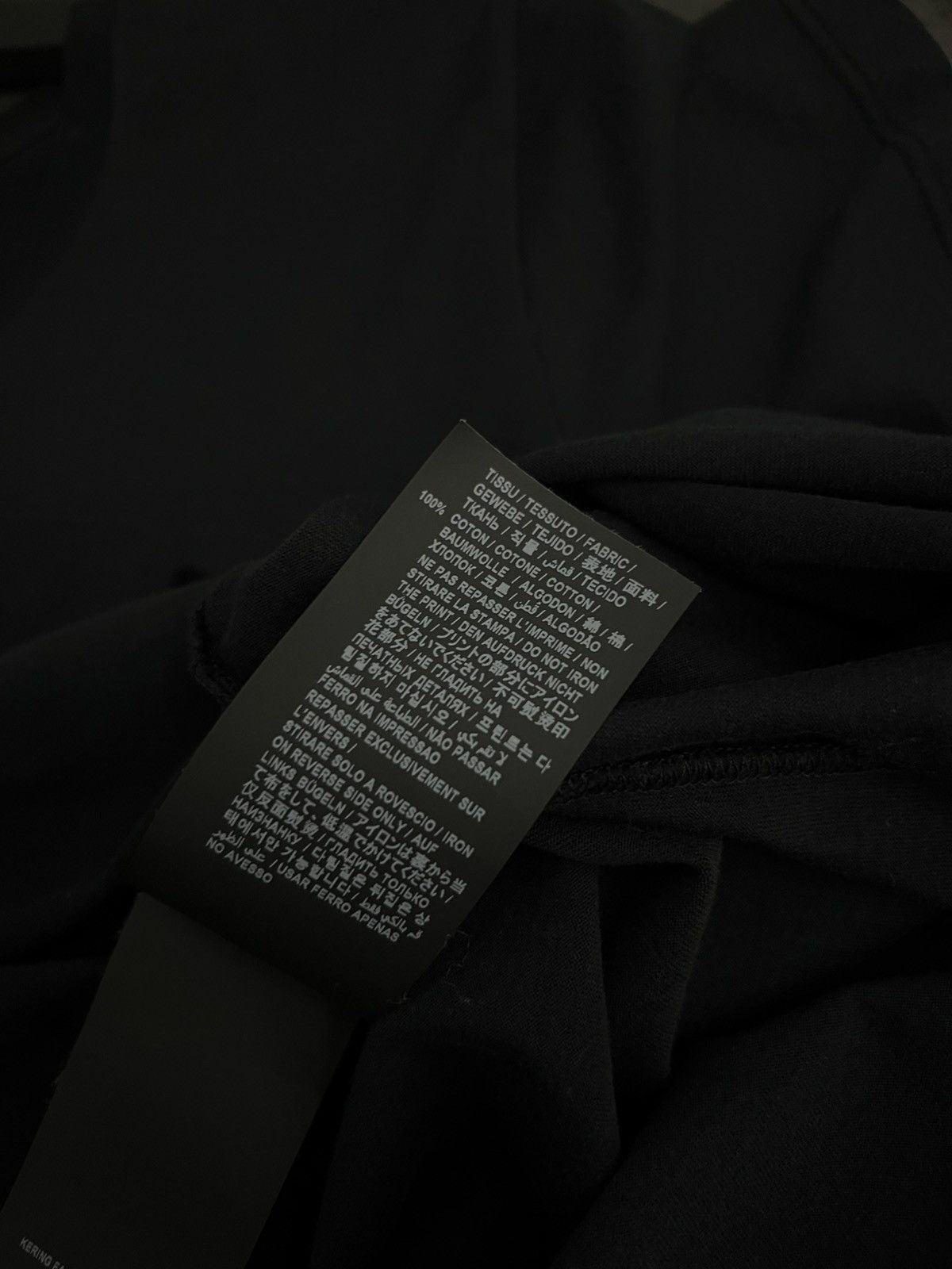 Saint Laurent Paris Saint Laurent black logo-print t-shirt L Size L / US 10 / IT 46 - 8 Thumbnail