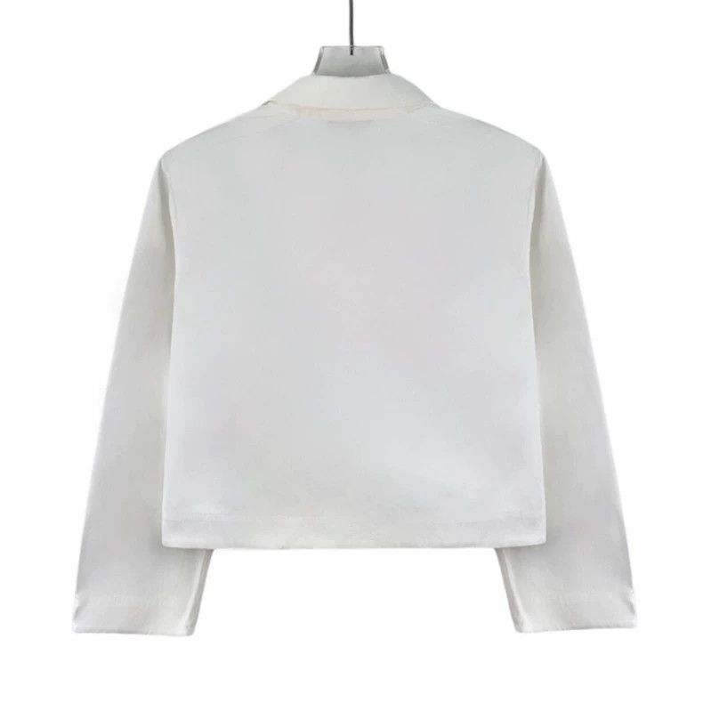 Loro Piana LORO PIANA White pocket logo letter embroidery cotton long Size XS / US 0-2 / IT 36-38 - 2 Thumbnail