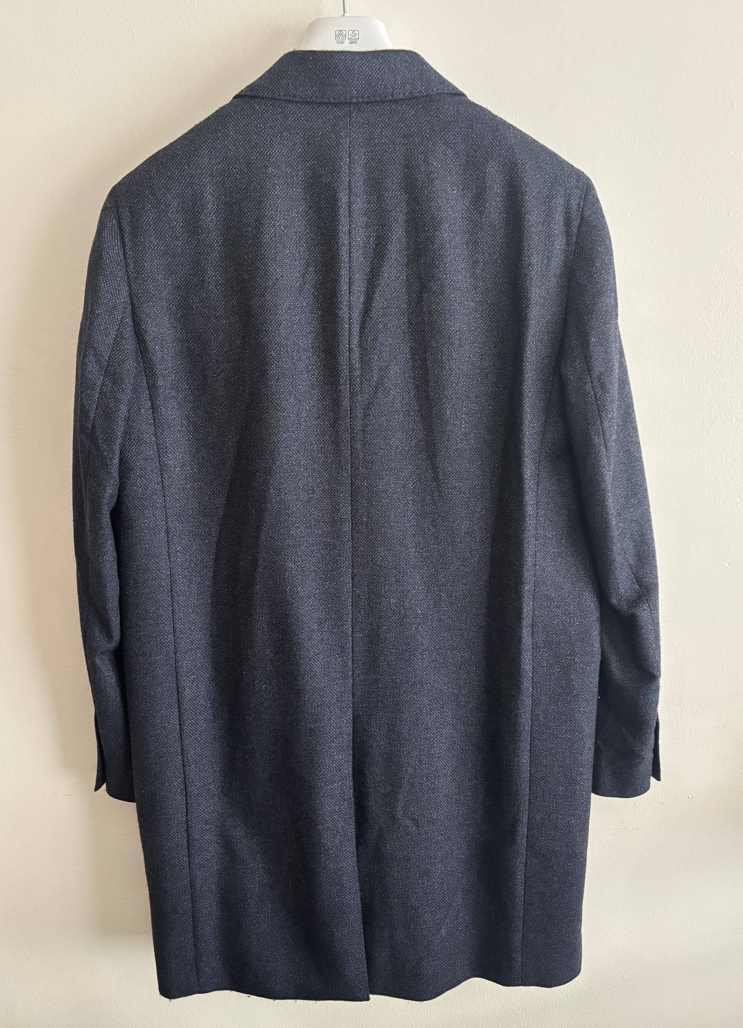 Club Monaco $600 Loro Piana Blue Wool Dream Tweed Overcoat/ Car Coat Size US M / EU 48-50 / 2 - 11 Thumbnail