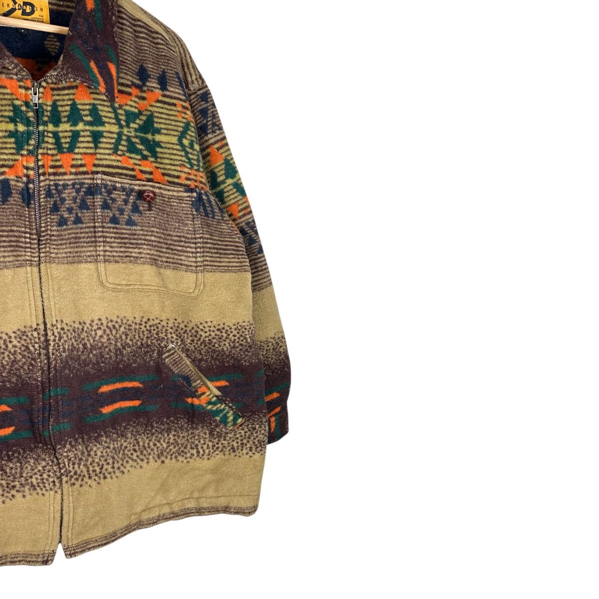 Native SEA DRAGON NAVAJO WOOL JACKET LIKE PENDLETON Size US L / EU 52-54 / 3 - 6 Thumbnail