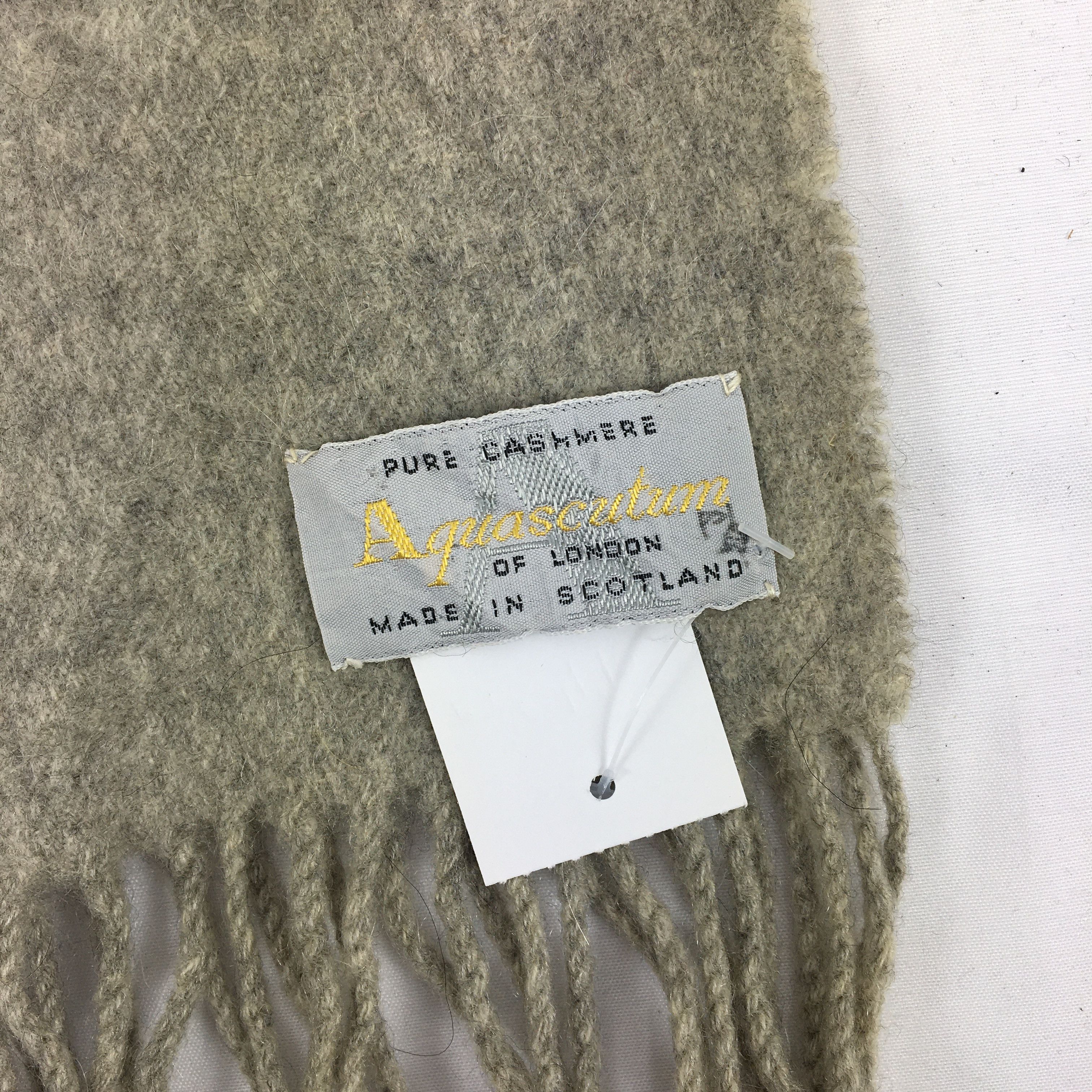 Aquascutum Vintage Aquascutum Wool Scarf Muffler Cashmere Scarves Size ONE SIZE - 4 Thumbnail