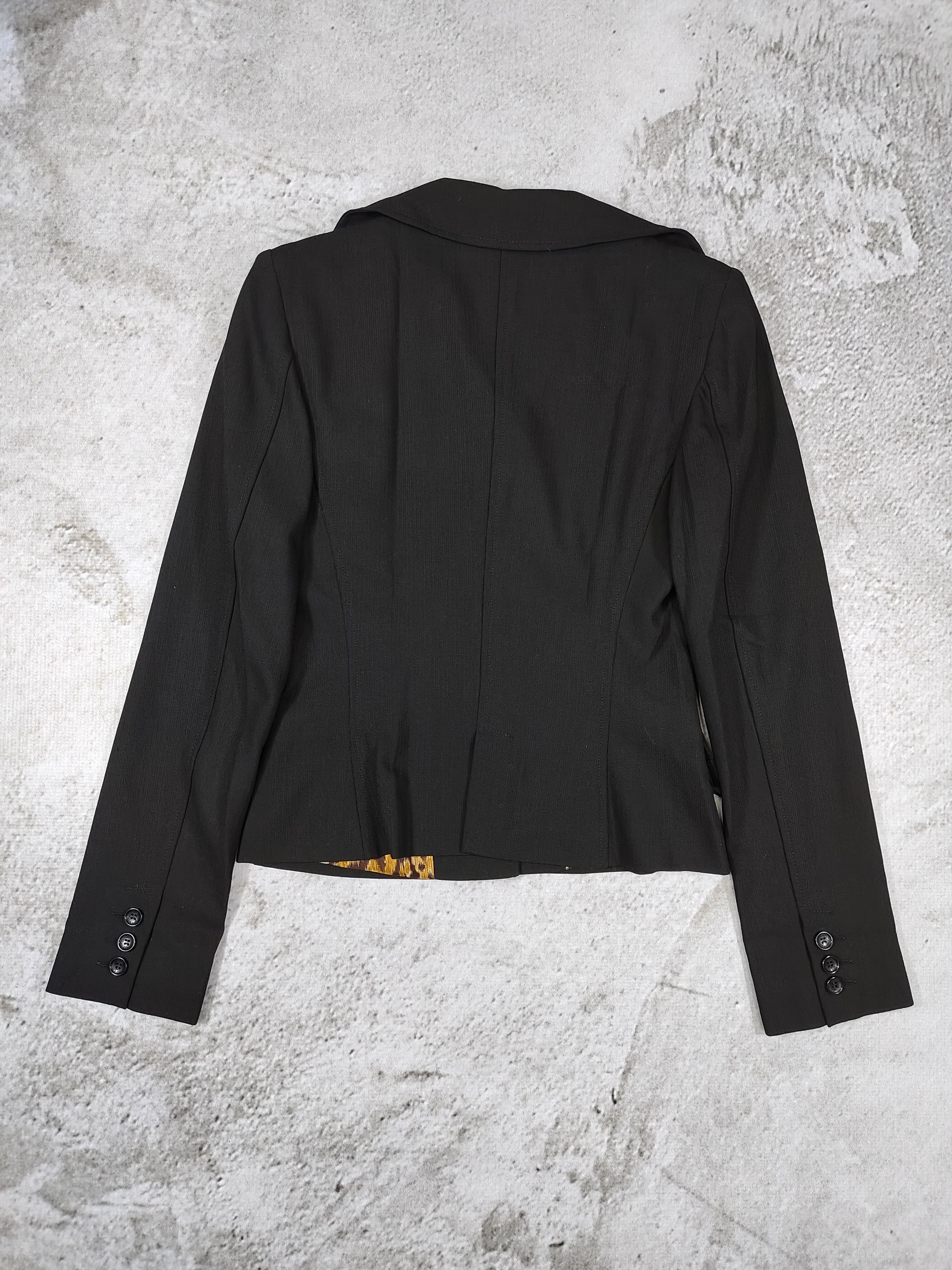 Dolce & Gabbana 00s Dolce Gabbana-Glam Tailored luxury Leopard Lining Blazer Size M / US 6-8 / IT 42-44 - 4 Thumbnail