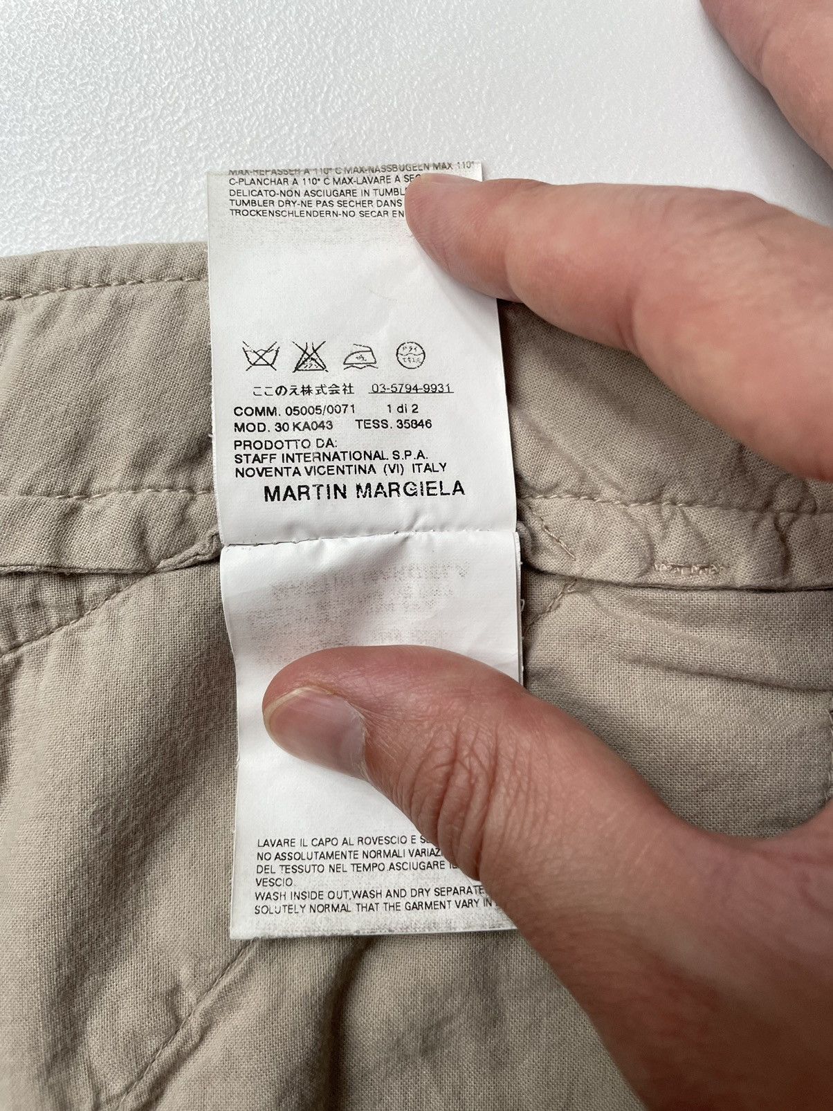 Maison Margiela S/S 07 ‘Upwards Facing Pockets’ Cargo Trousers Size US 32 / EU 48 - 10 Thumbnail