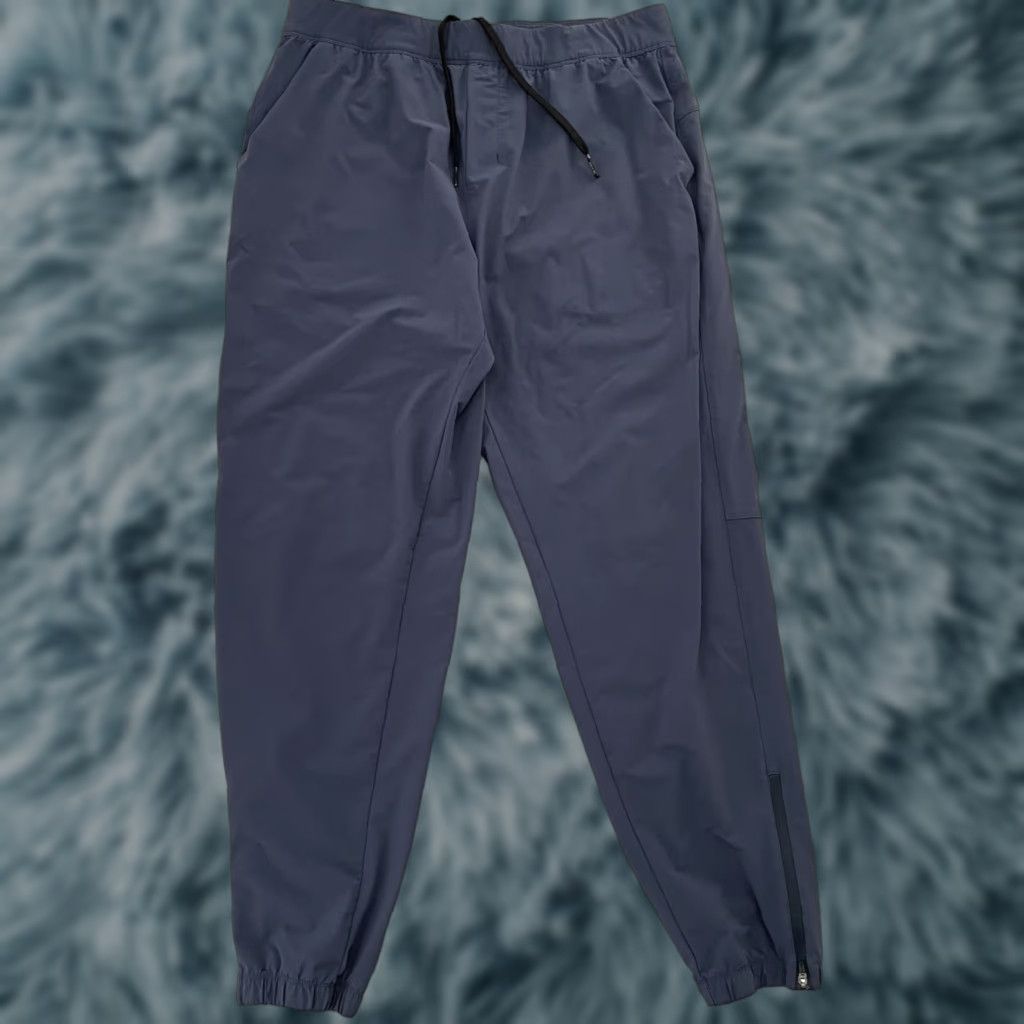 Vintage Public Rec Pants Jogger Adult 34 Blue All Day Every Day Stretch Ankle Zip Mens Regular Size US 34 / EU 50 - 1 Thumbnail