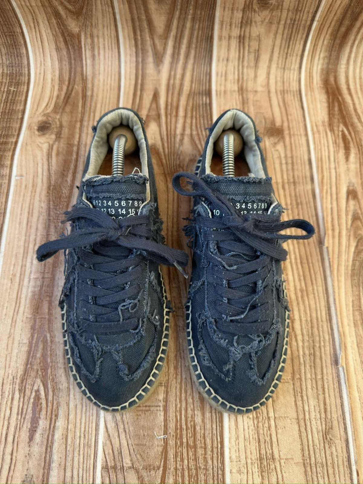 Maison Margiela Maison Margiela Women’s Espadrille Gats Blue Sneakers Size US 9 / IT 39 - 2 Thumbnail