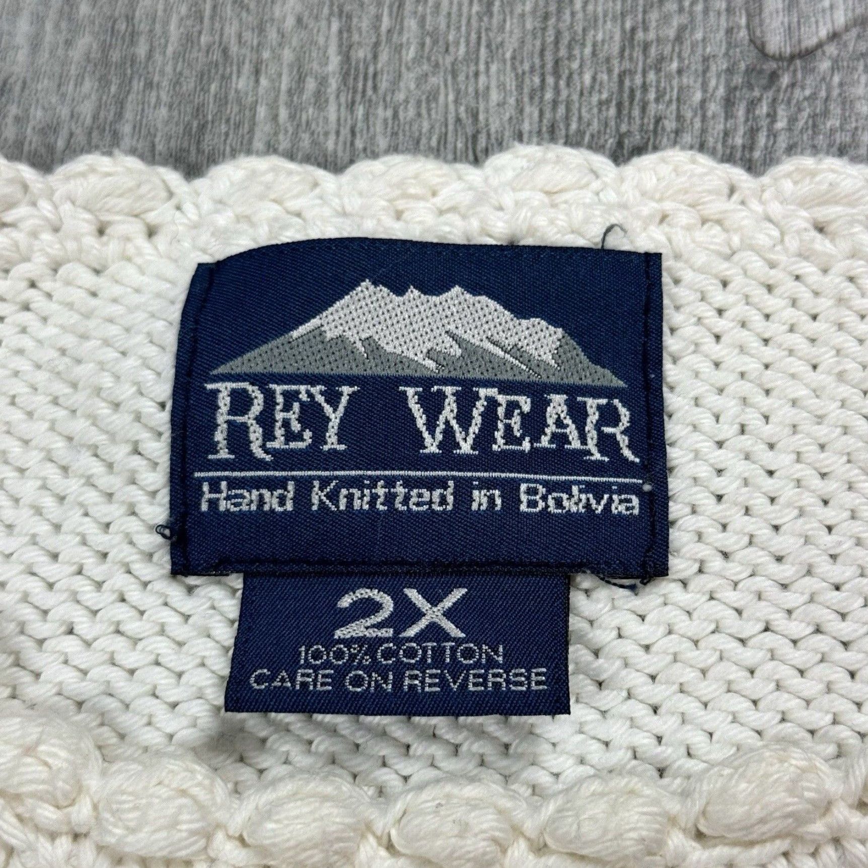Vintage VINTAGE 90s Rey Wear Hand Knit Cotton Lighthouse Ocean Graphic Sweater Womens 2X Large Size XXL / US 16-18 / IT 52-54 - 4 Thumbnail
