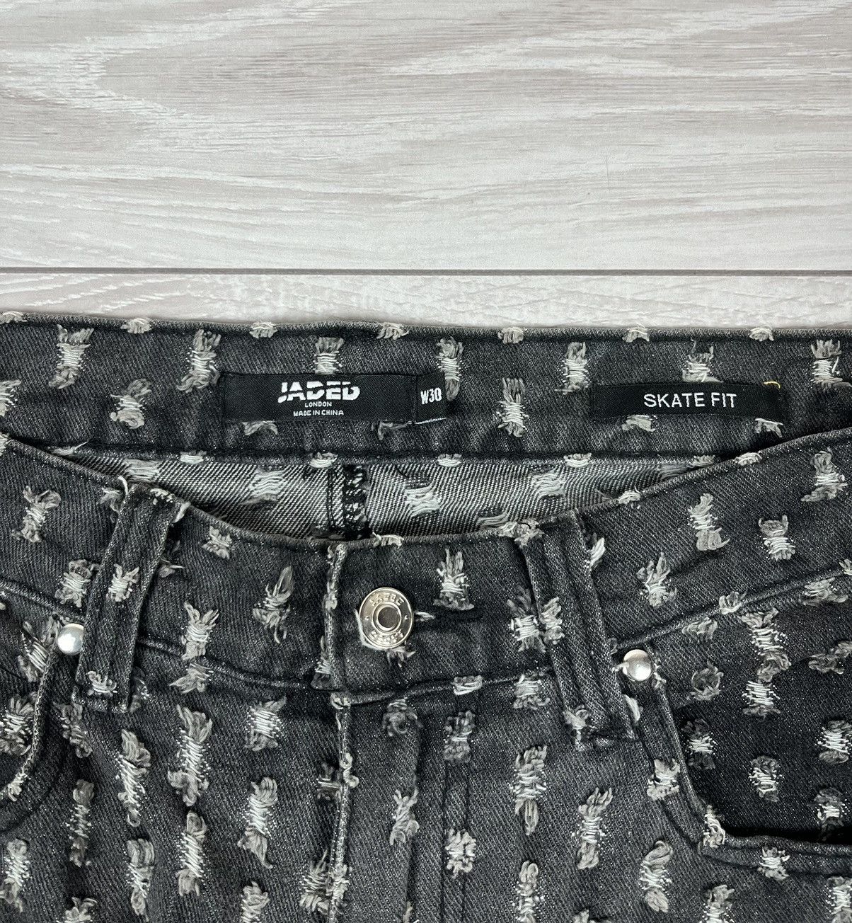 Jaded London Jaded London Skate Fit Baggy Distressed Denim Pants Jeans Size US 30 / EU 46 - 6 Thumbnail