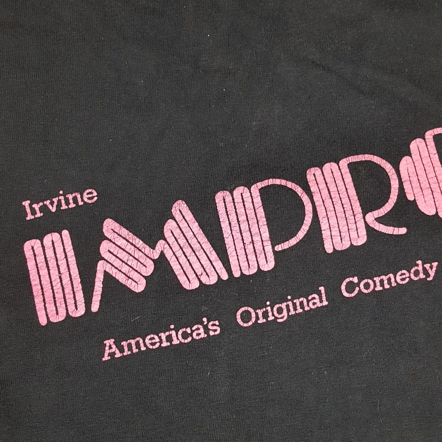 Hanes VINTAGE Hanes 90s Improv Comedy T-Shirt Adult Large Black Faded Retro Grunge Mens Size US L / EU 52-54 / 3 - 3 Thumbnail