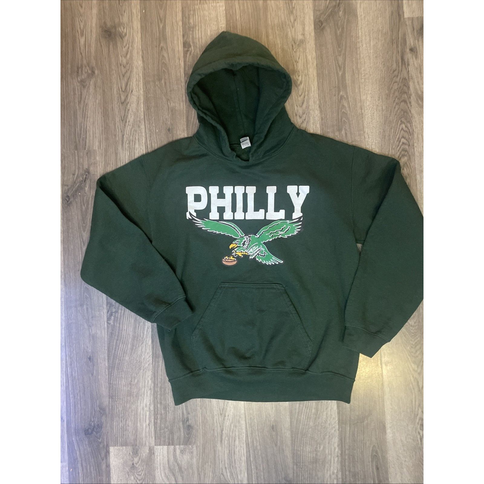 Gildan Vintage Philly Eagles Hoodie Sweatshirt Gildan Green Small Size US S / EU 44-46 / 1 - 1 Thumbnail