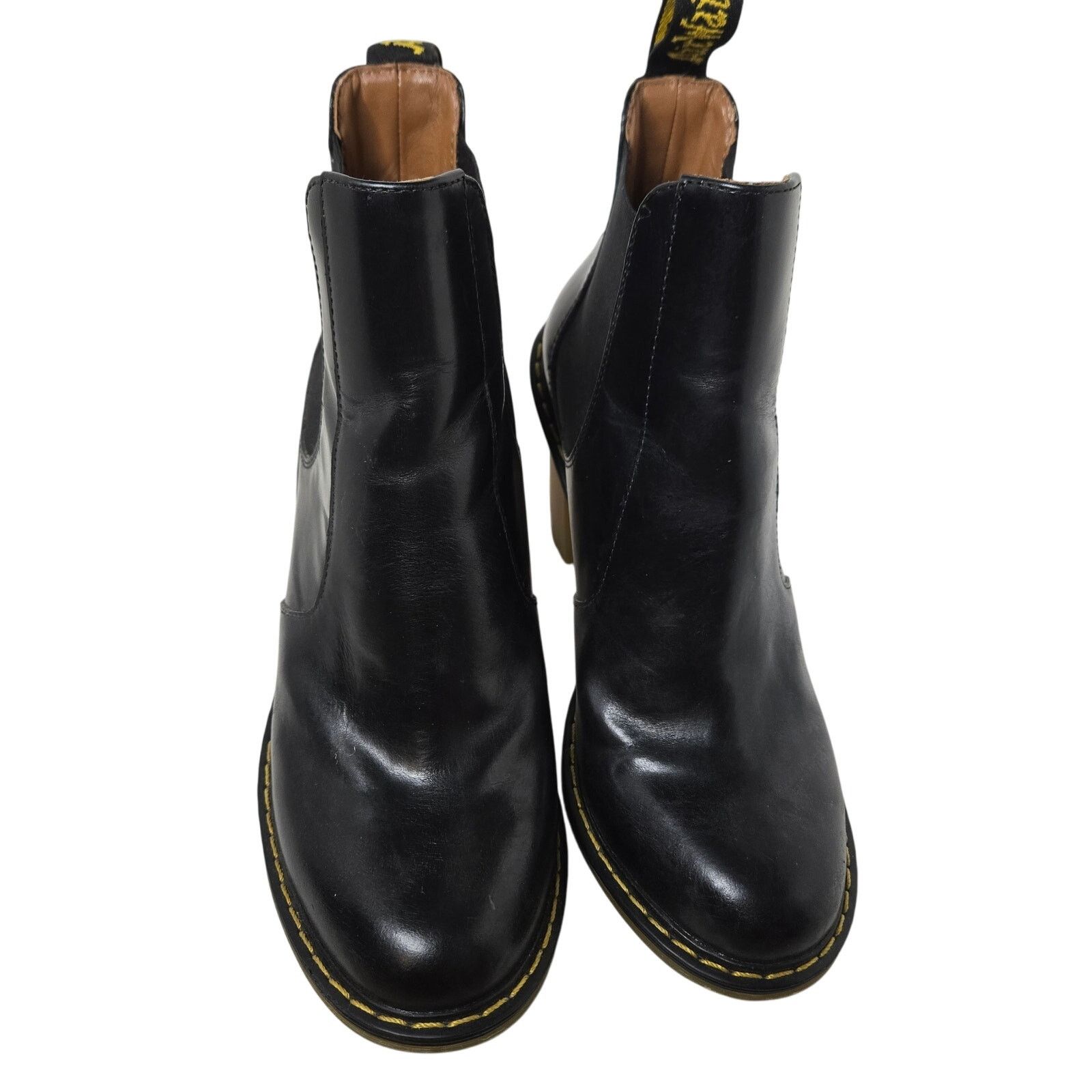 Dr. Martens Dr. Martens Eloise Chelsea Boot heel bootie black leather 7 Size US 7 / IT 37 - 2 Thumbnail