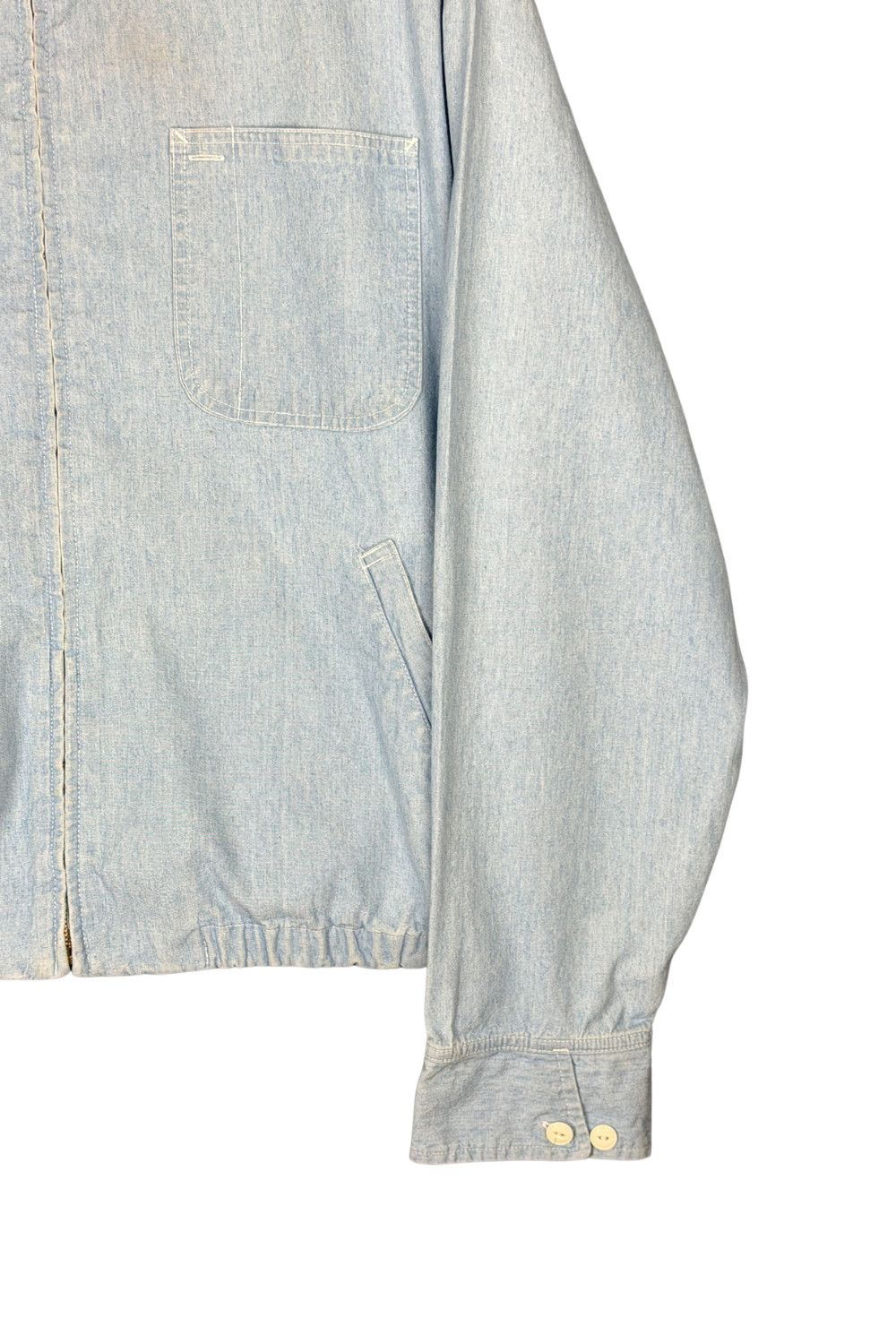Polo Ralph Lauren 90s Polo Country Ralph Lauren Chambray Zip Jacket Size US L / EU 52-54 / 3 - 10 Thumbnail