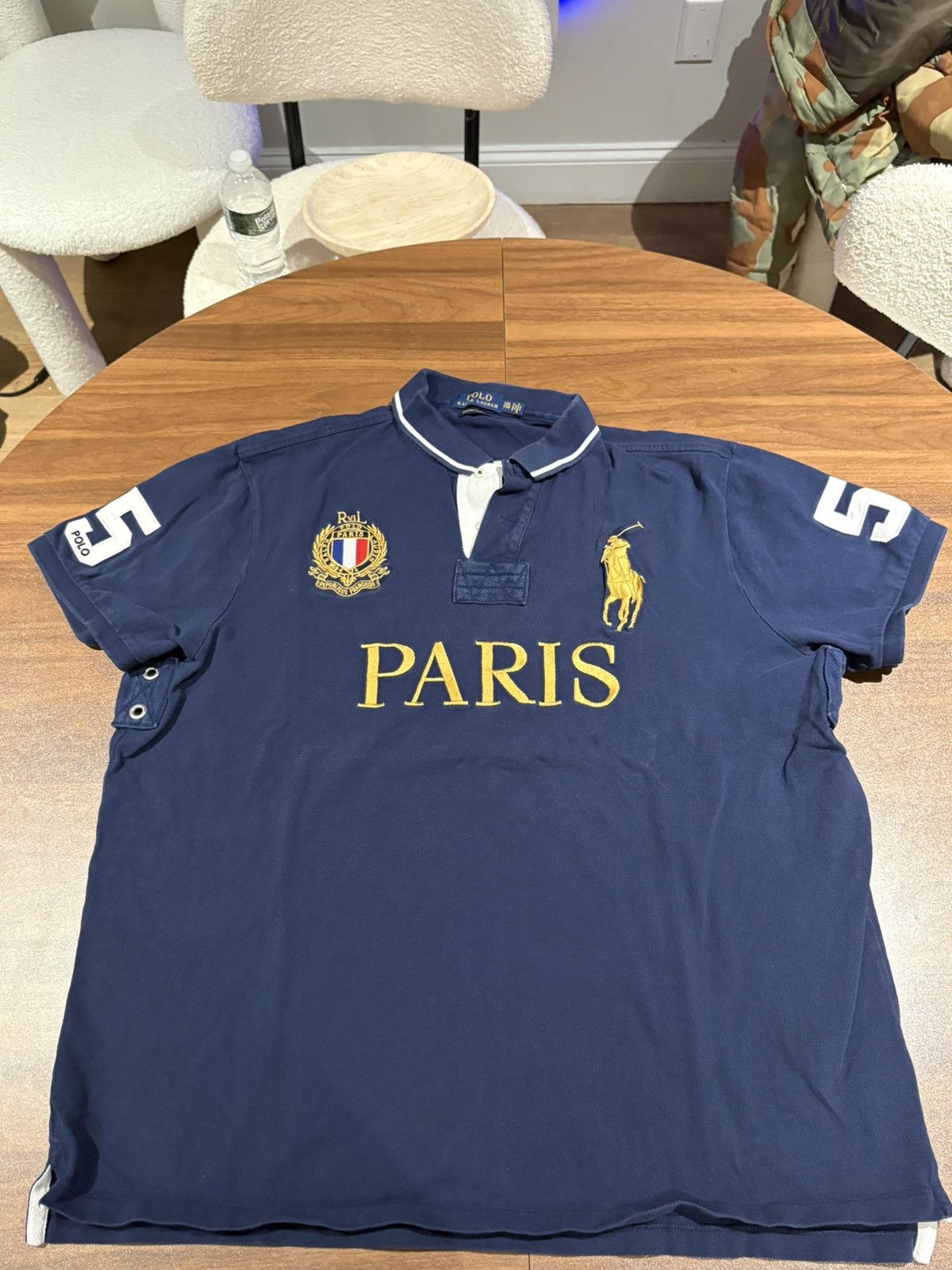 Chief keef style paris polo size XXL