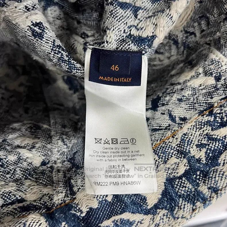 Louis Vuitton Louis Vuitton Blue and white print denim jacket Size US S / EU 44-46 / 1 - 5 Thumbnail