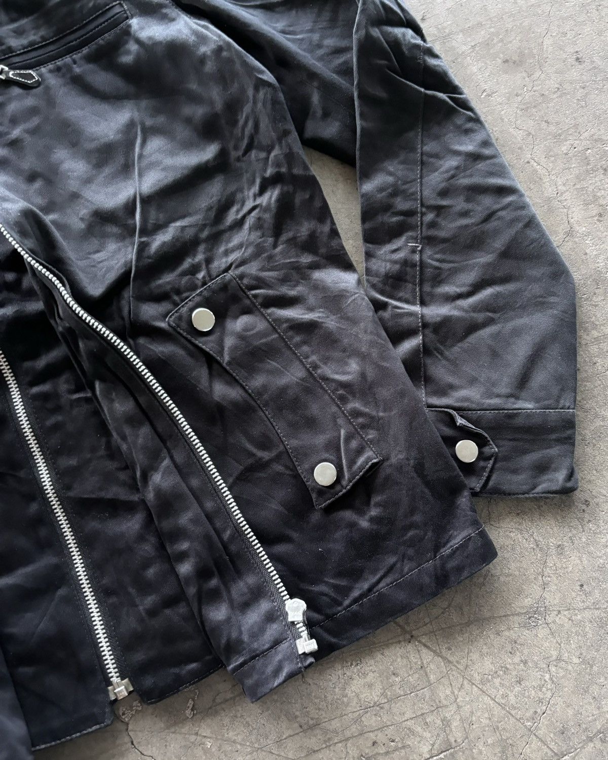 If Six Was Nine × Japanese Brand × Le Grande Bleu (L.G.B.) 2000s m.f.Editorial Multi Zip Up Canvas Black Jacket Size US L / EU 52-54 / 3 - 2 Thumbnail
