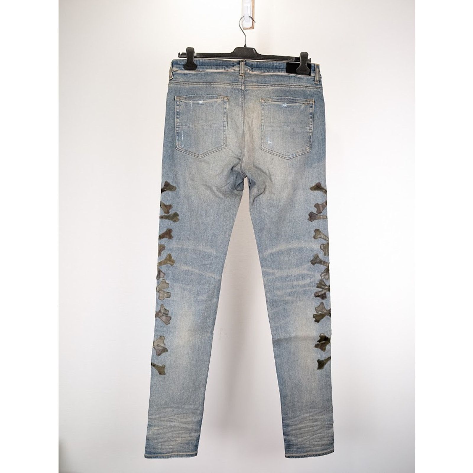 Amiri o1rshd1 Camo Bones Jeans in Clay Indigo Size US 34 / EU 50 - 11 Thumbnail