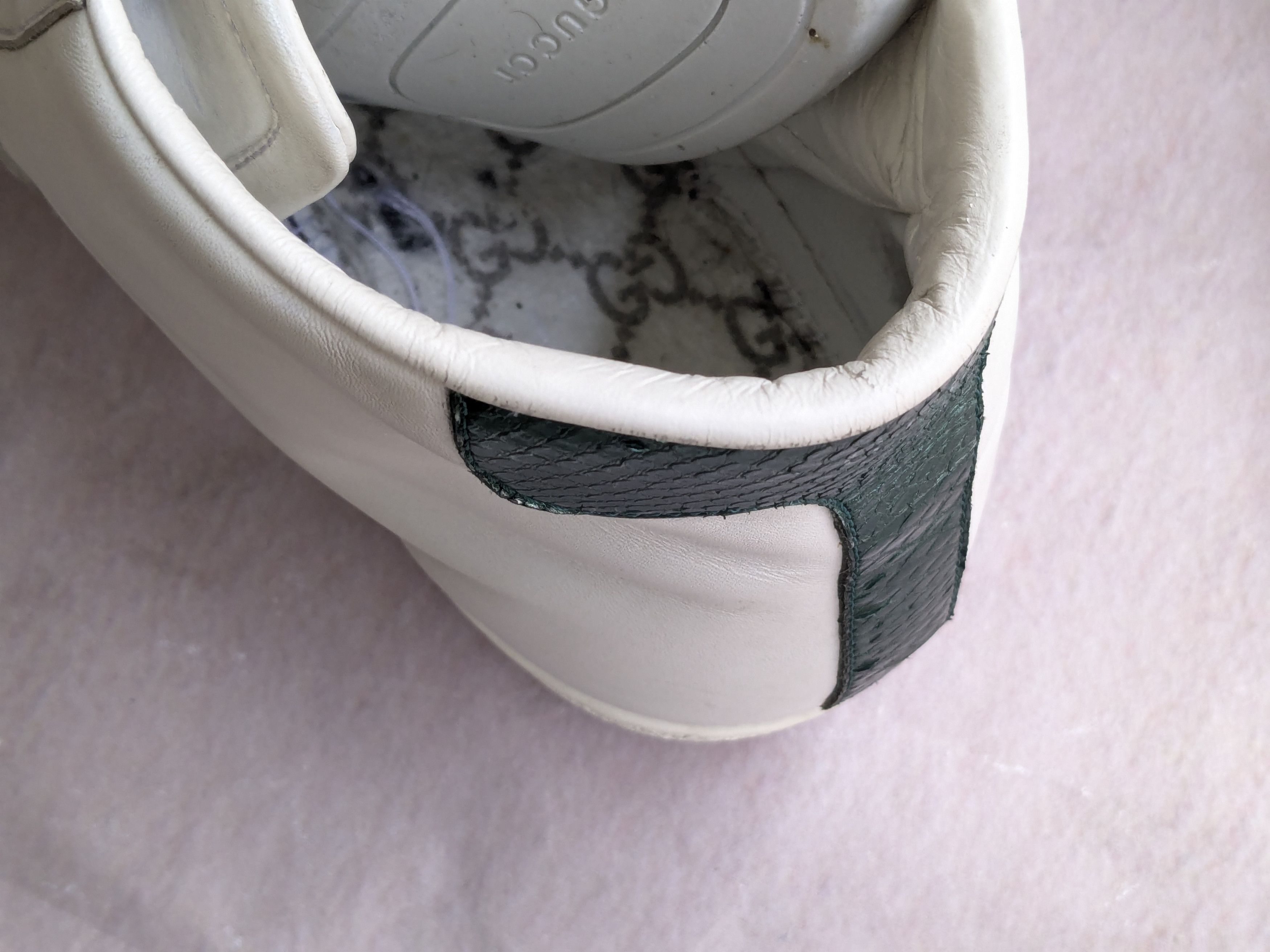 Gucci Gucci Ace Sneakers White Leather High Tops 8.5 Dionysus Size US 8.5 / EU 41-42 - 8 Thumbnail
