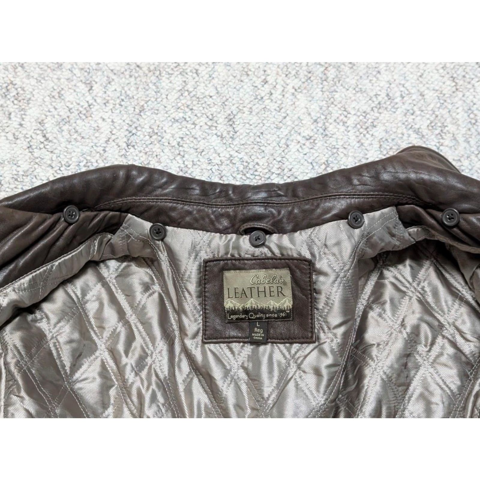 Vintage VINTAGE CABELA'S Leather BOMBER Jacket Mens L Brown Lambskin Butter-Soft Size US L / EU 52-54 / 3 - 6 Thumbnail