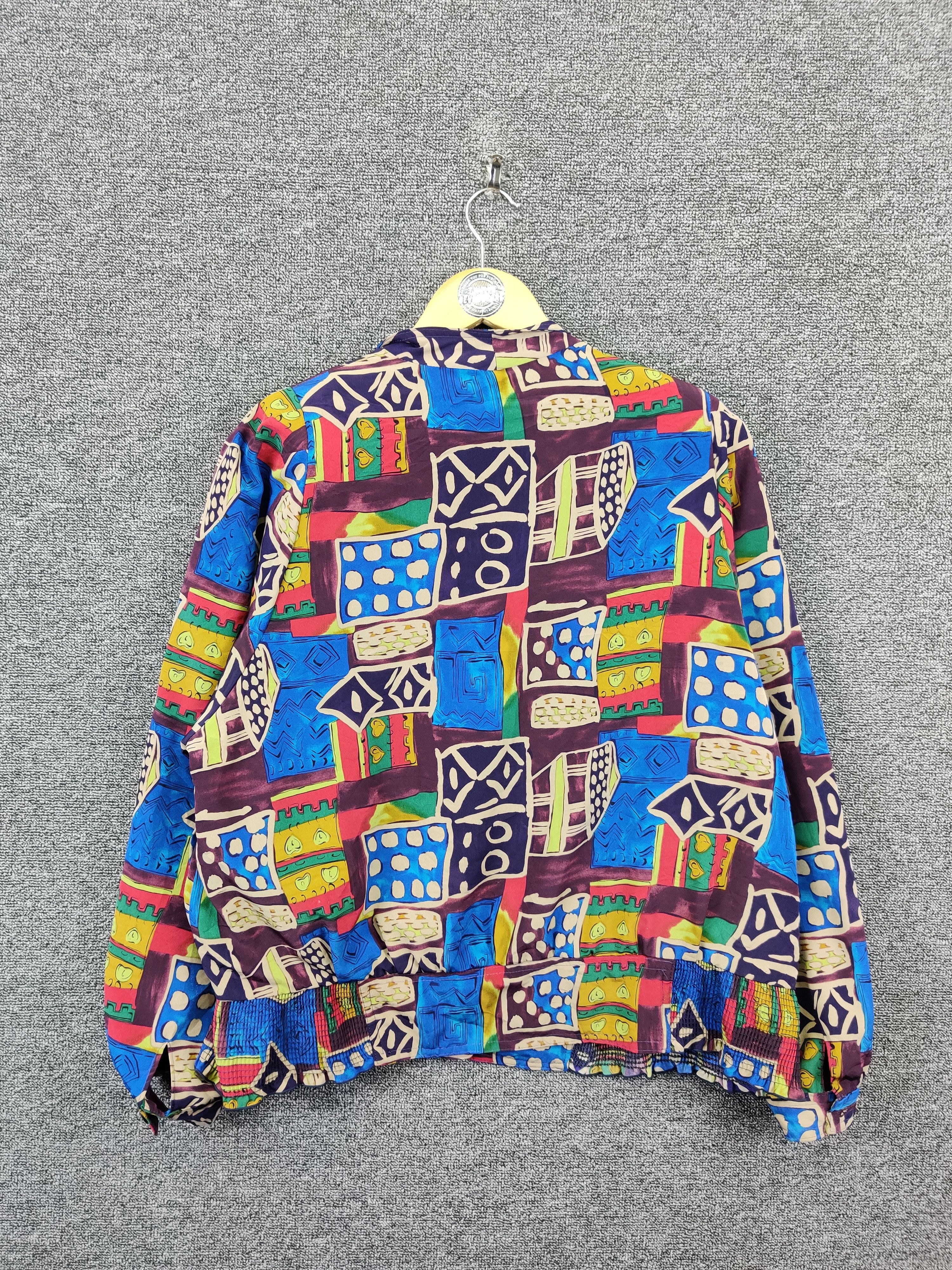 Vintage Vintage Femimac Abstract Single Breasted Blazer Size US L / EU 52-54 / 3 - 8 Thumbnail