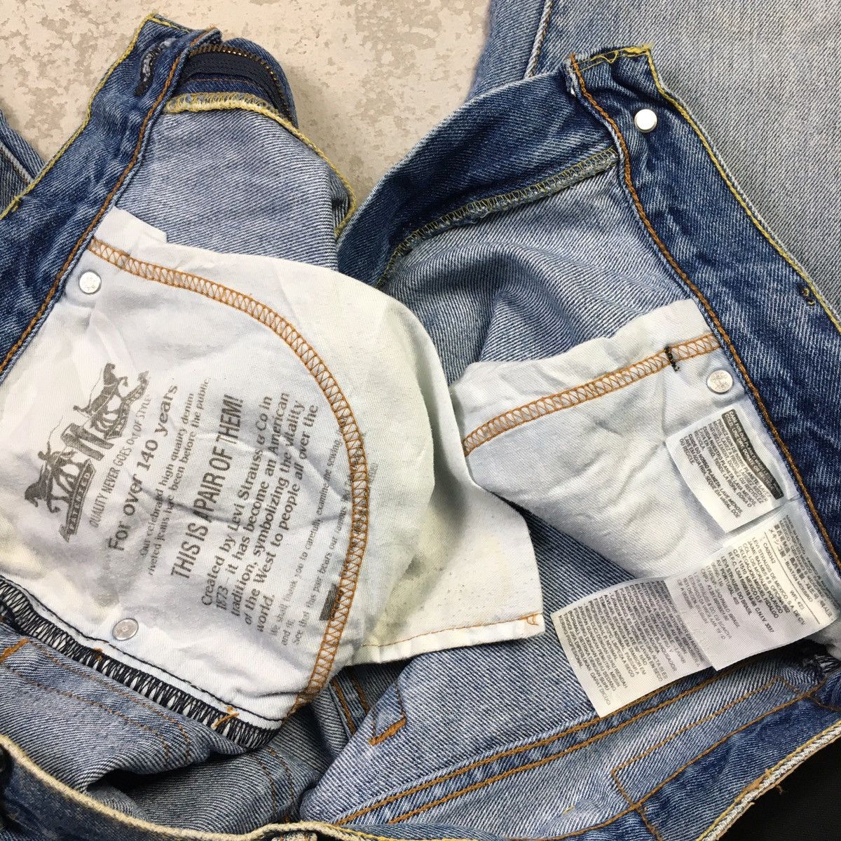 Levi's × Vintage Levis 517 Light Blue Washed Vintage Style Jeans Size US 34 / EU 50 - 10 Thumbnail