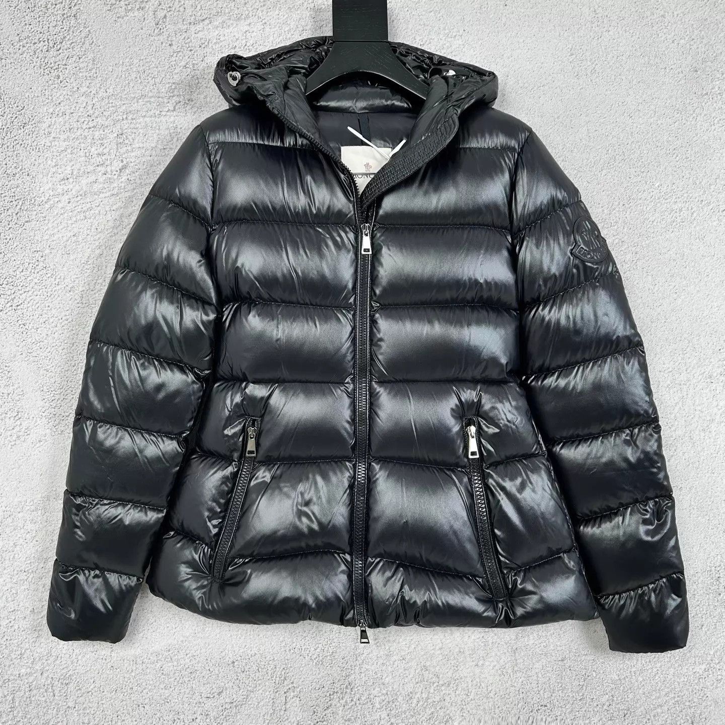 Moncler Moncler rhin hooded zip puffer jacket black size 1 Size S / US 4 / IT 40 - 1 Thumbnail