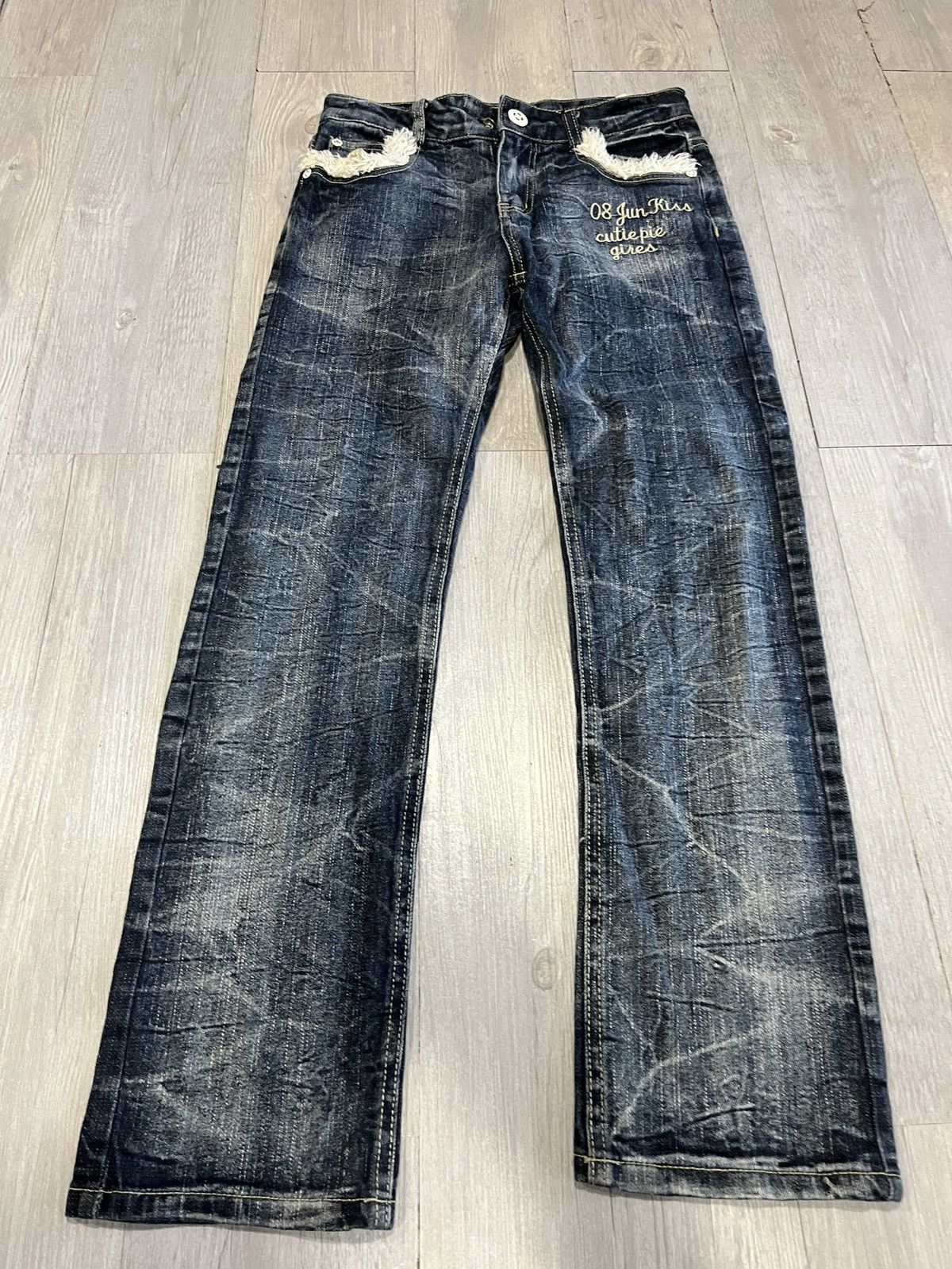 Skull Jeans by an Alchemist RARE VINTAGE Japanese Brand Jeans Size 27" / US 4 / IT 40 - 4 Thumbnail