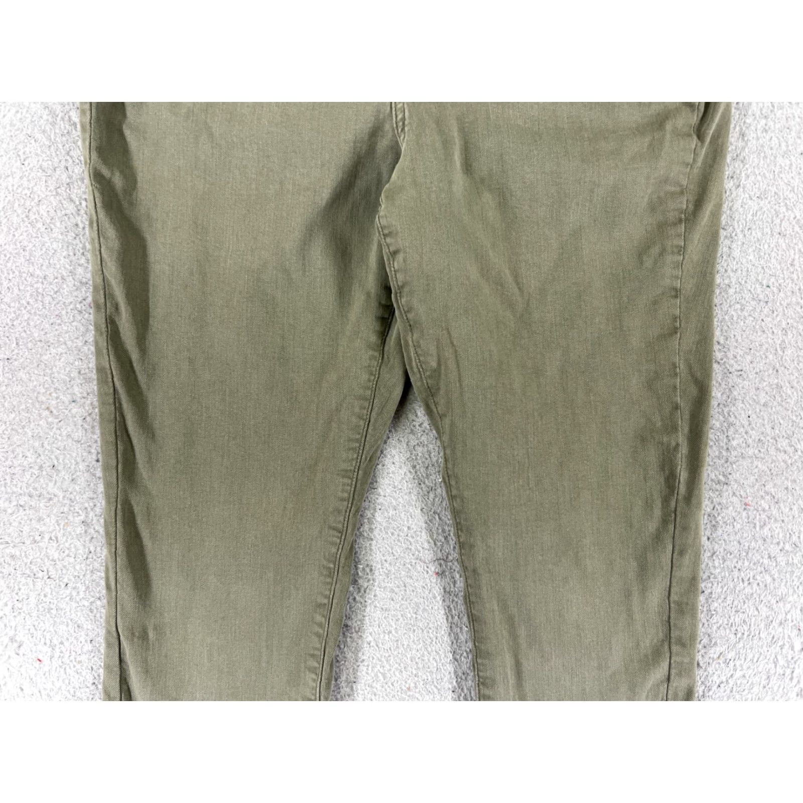 Vintage SO Jeans Women’s Jeans Crop Mid Rise 26x23 Green Denim Cotton Blend 11 Regular Mens Womens Boys Girls Size 32" / US 10 / IT 46 - 3 Thumbnail