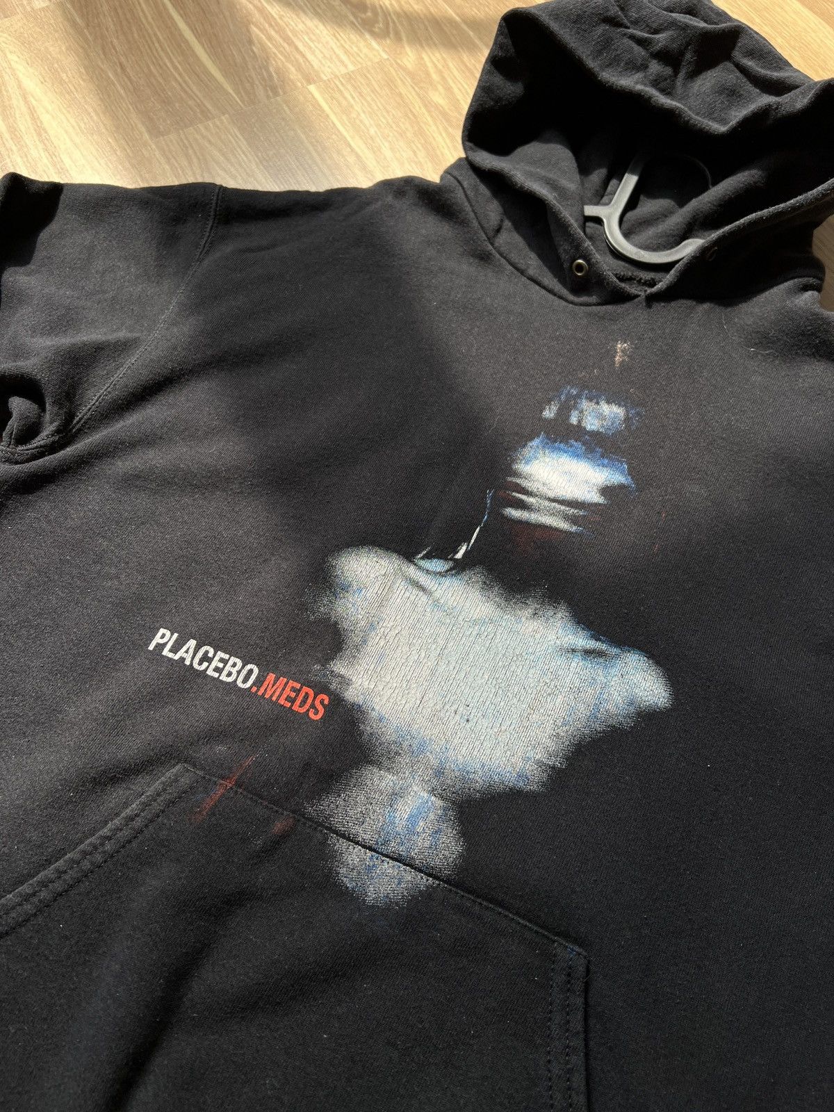 Fruit Of The Loom Vintage Placebo MEDS Tour 2006 Hoodie Rare Black M/L Size US M / EU 48-50 / 2 - 4 Thumbnail