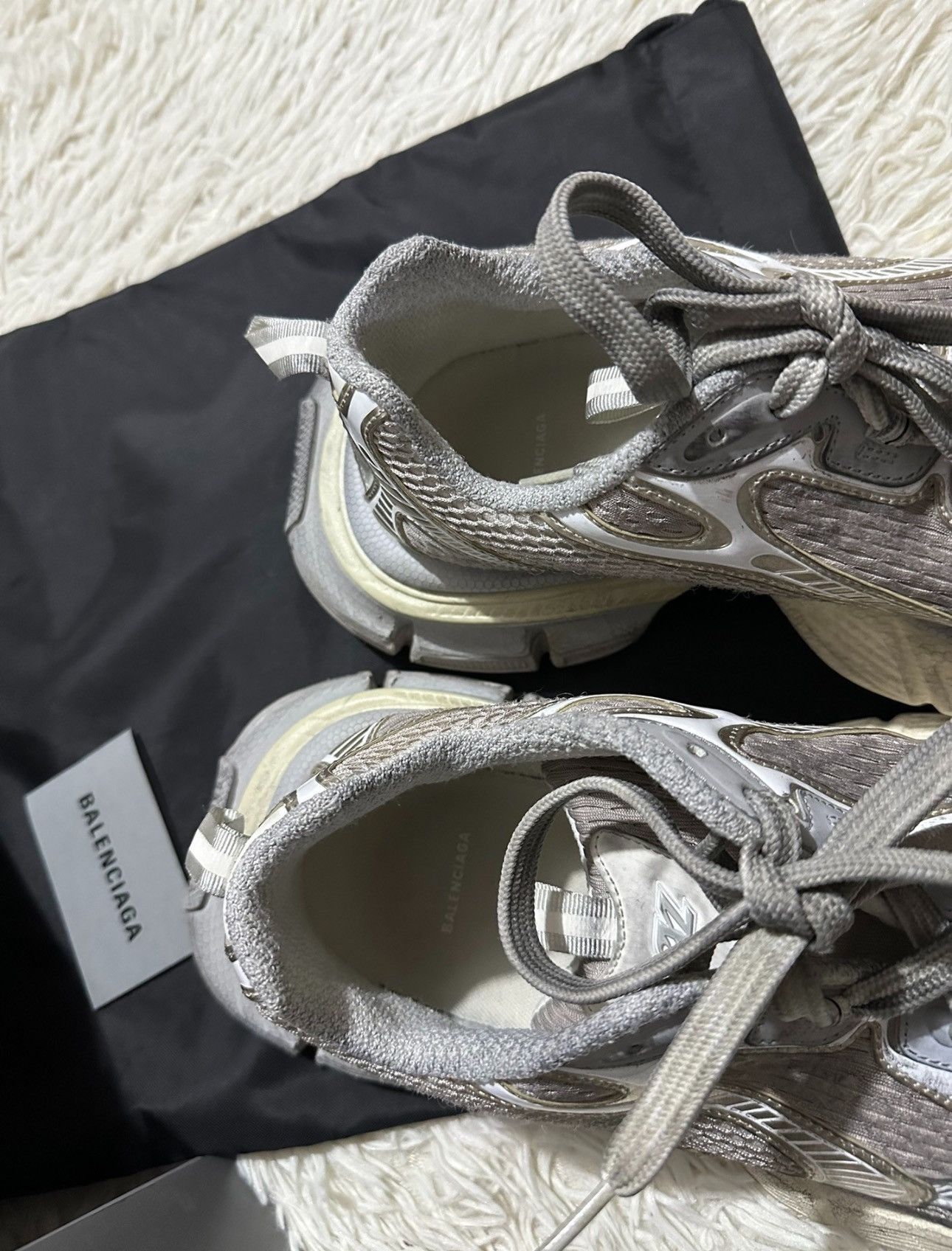 Balenciaga Balenciaga Grey/ Silver 3XL Sz.45 Size US 12 / EU 45 - 8 Thumbnail