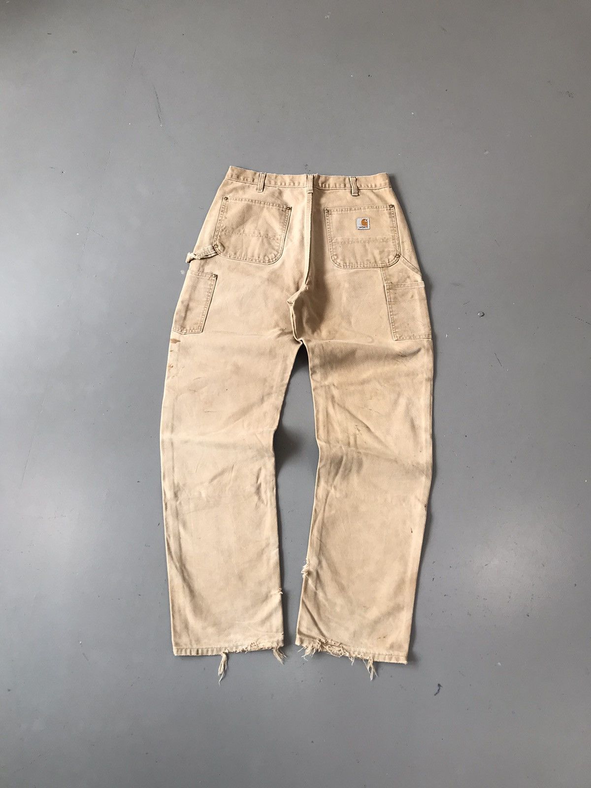 Carhartt × Vintage Vintage Carhartt 90’s B01 BRN Faded double knee denim Size US 32 / EU 48 - 2 Thumbnail