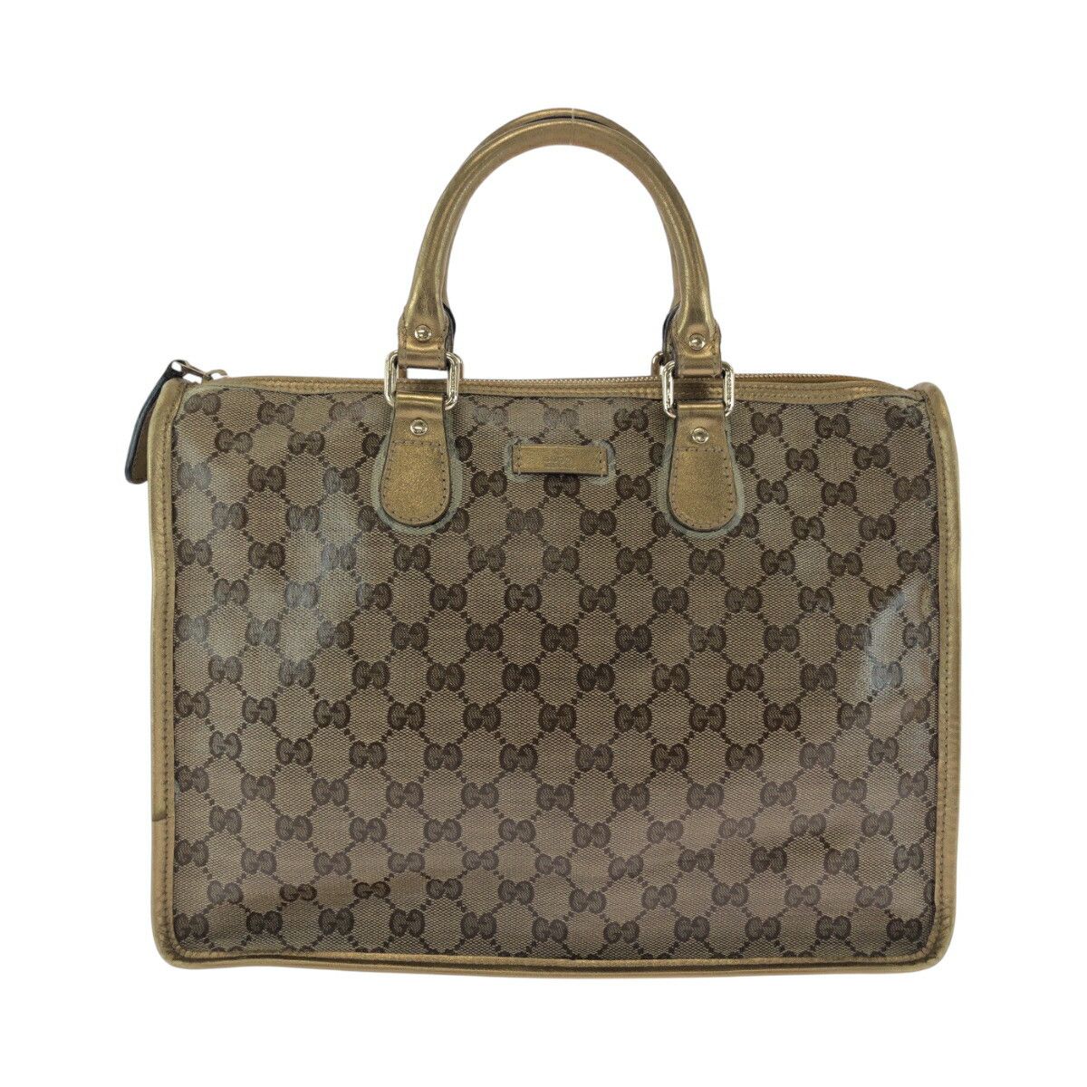Gucci Gucci GG Crystal Brown Pvc Tote Bag 190259 Others Tote Bag 190259, Women's