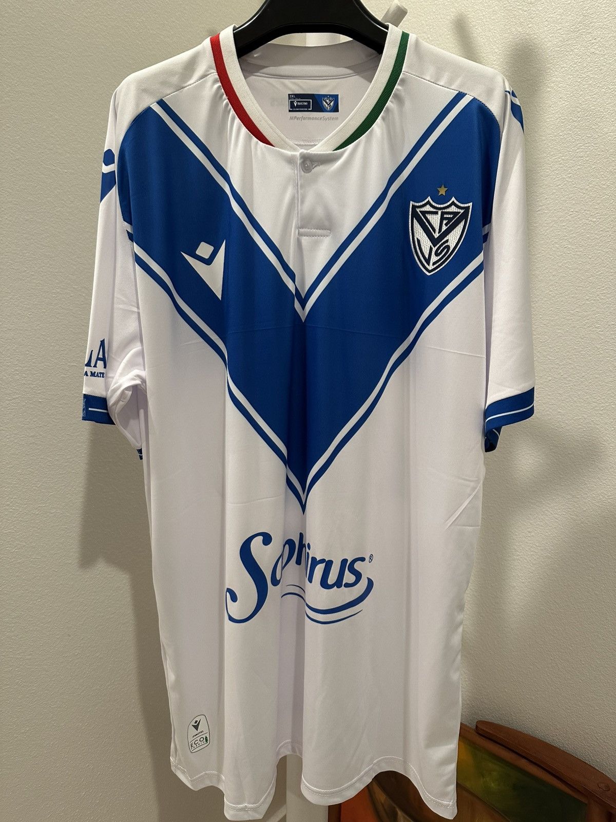 Macron 2024-25 Vélez Sarsfield Maher Carrizo Soccer Jersey Size US XL / EU 56 / 4 - 2 Thumbnail