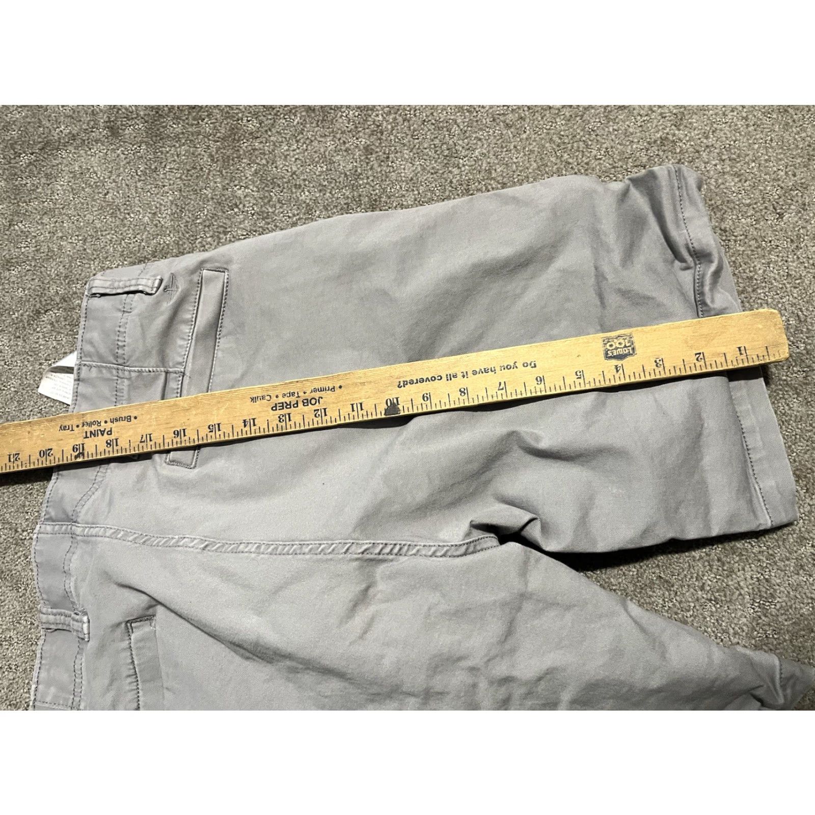 Dockers Dockers Men Shorts Bermuda 32 Gray Solid Cotton Pockets Casual Classic Size US 32 / EU 48 - 5 Thumbnail