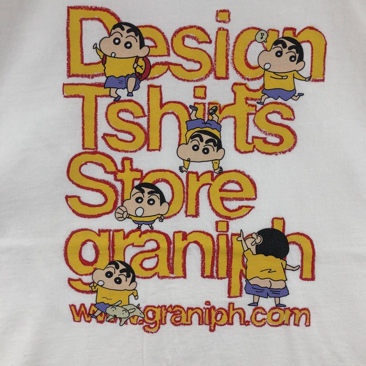 Anime Vintage Crayon Shin-Chan T-Shirt By Graniph Shinnosuke Size US XL / EU 56 / 4 - 3 Thumbnail