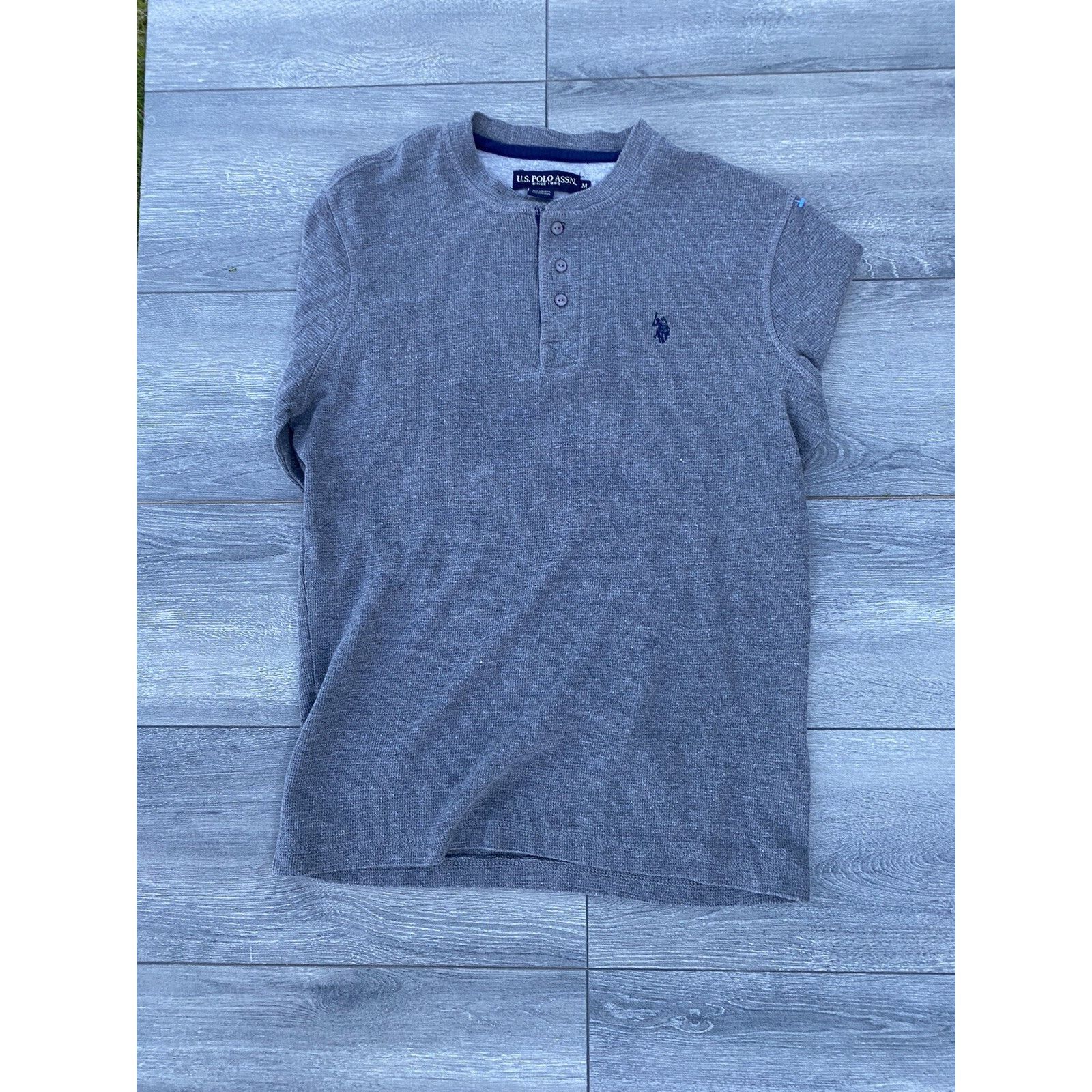 U.S. Polo Assn. U.S Polo Assn Sweater Men waffle Top Men’s Size M A000229 Size US M / EU 48-50 / 2 - 4 Thumbnail