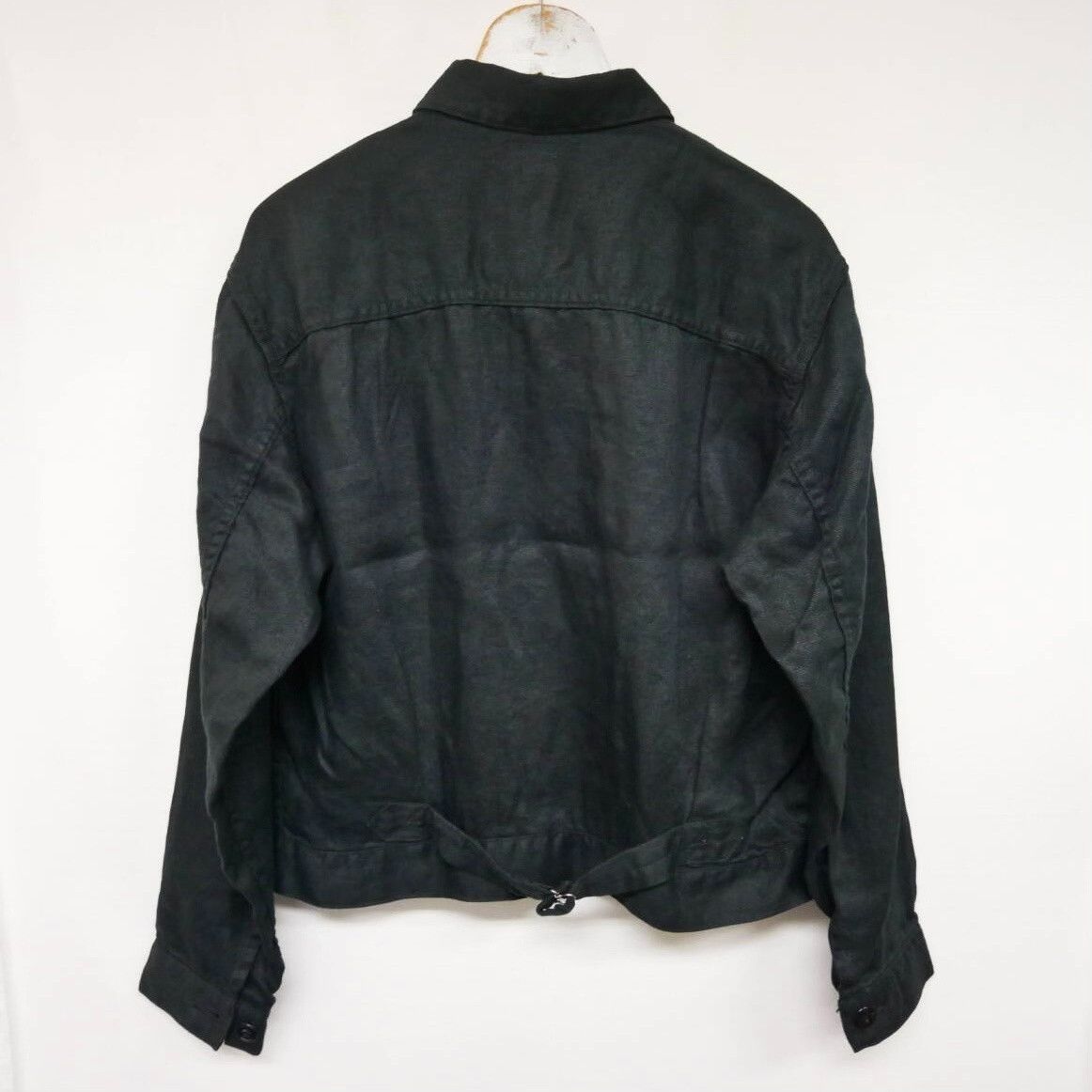 BLACK SIGN Black Sign Linen Twill Pleats Jacket Size US XXS / EU 40 - 3 Thumbnail