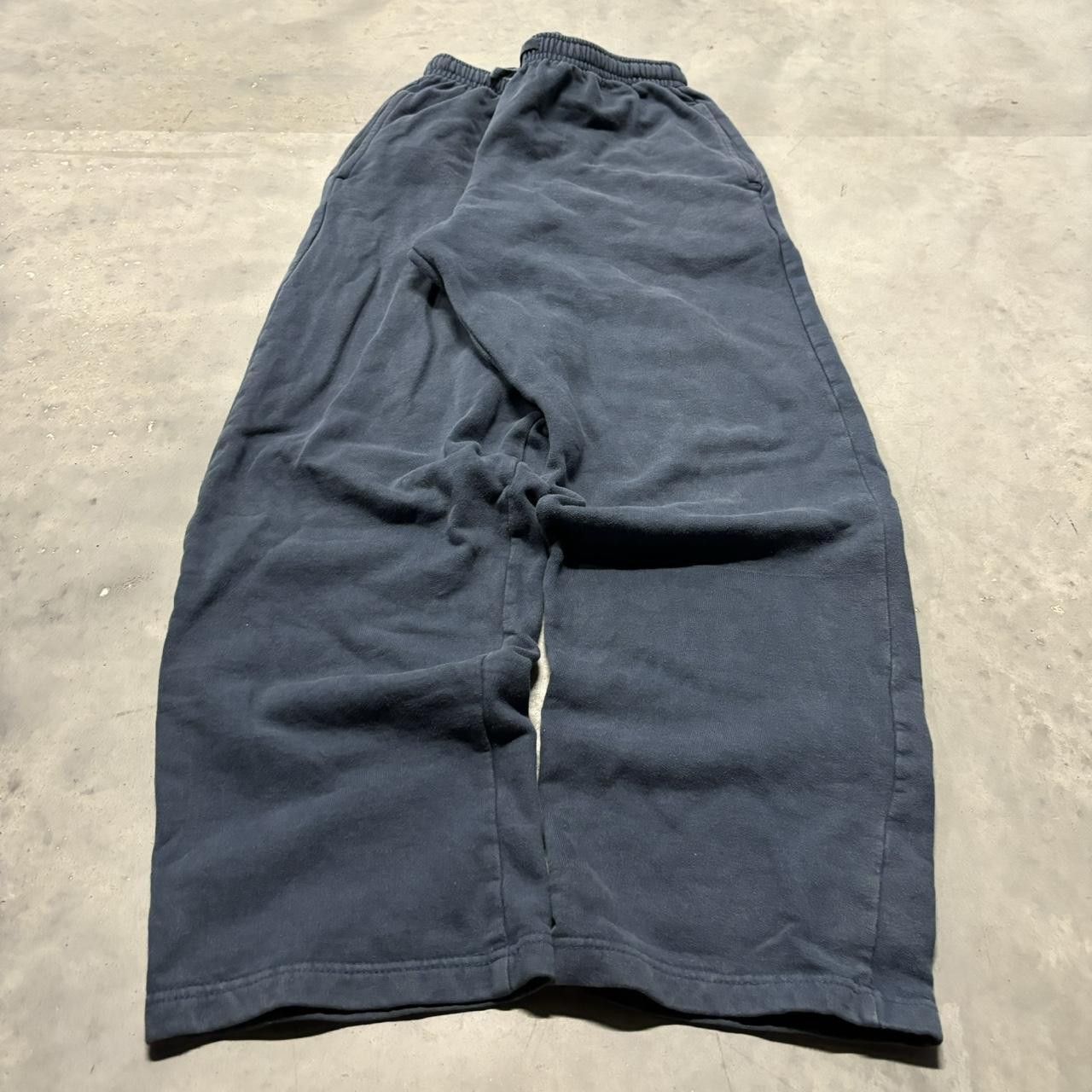Japanese Brand × Vintage Crazy Vintage Y2K/2000s Blue Skater Essential Sweatpants! Size US 30 / EU 46 - 3 Thumbnail