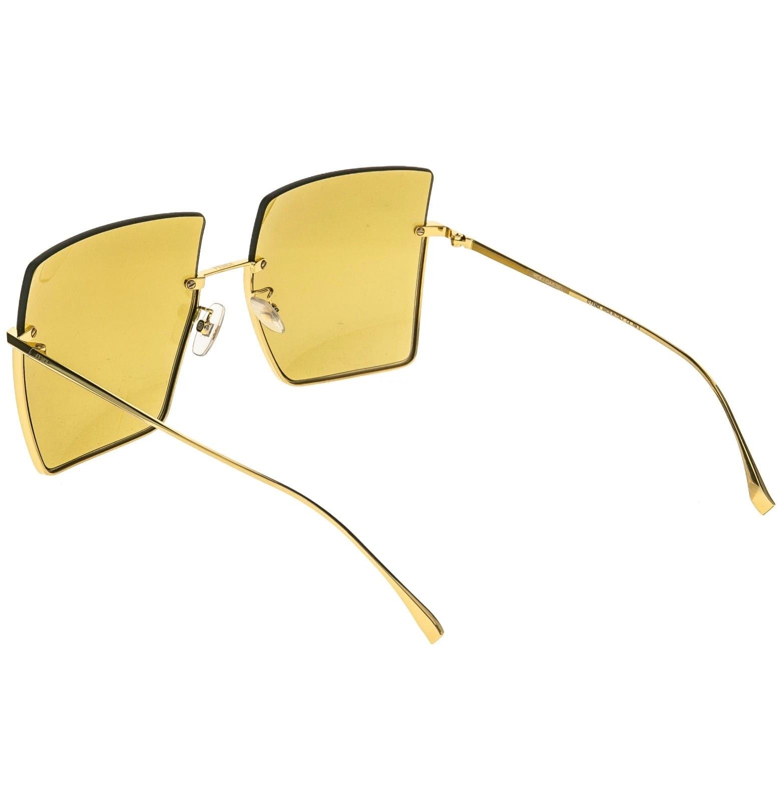 Fendi FENDI FF0401S PROMENEYE 0401 Yellow Retro Sunglasses Size ONE SIZE - 8 Thumbnail