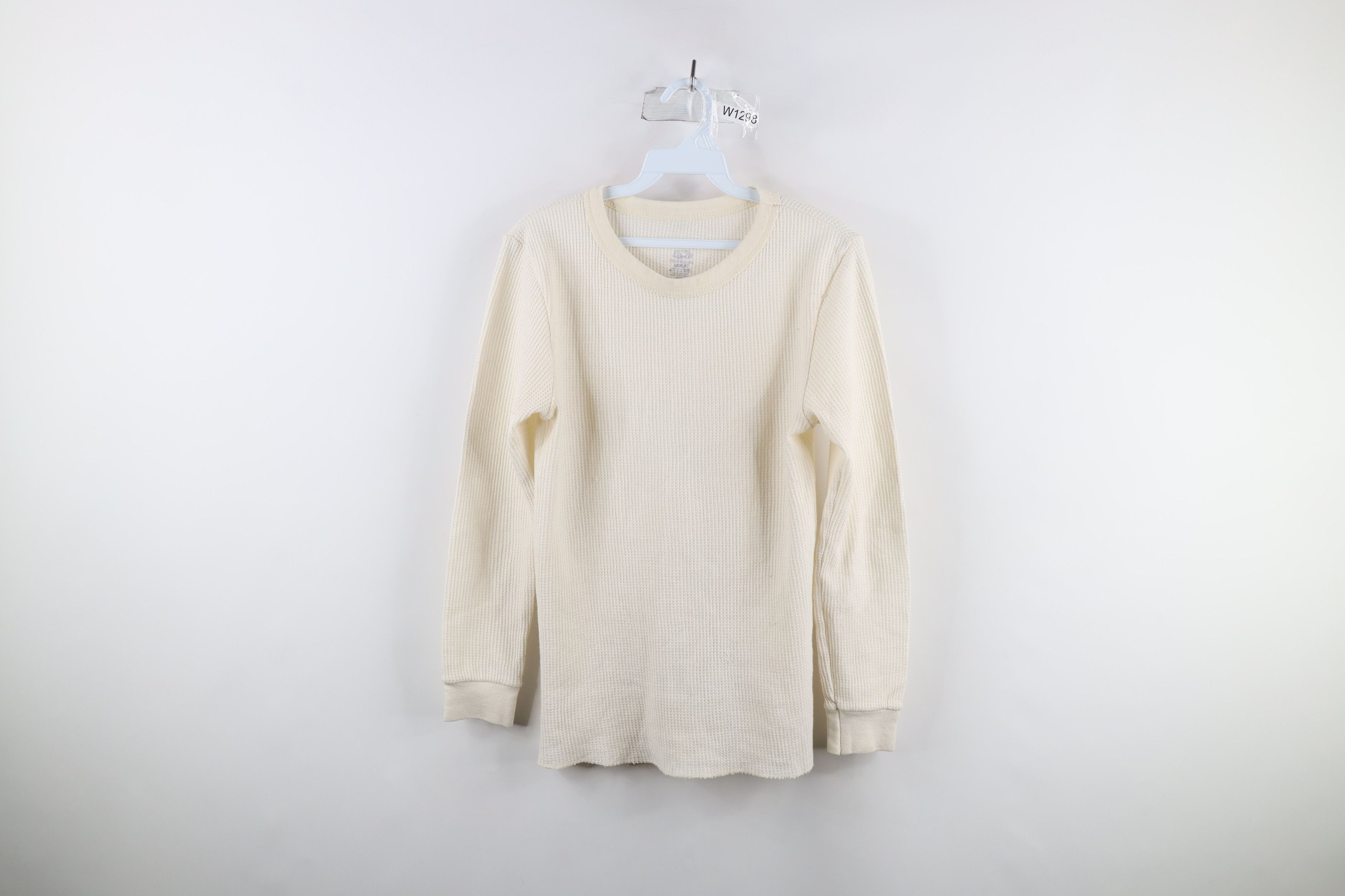Vintage Vintage 90s Streetwear Waffle Knit Long Sleeve T-Shirt Size US S / EU 44-46 / 1 - 1 Thumbnail
