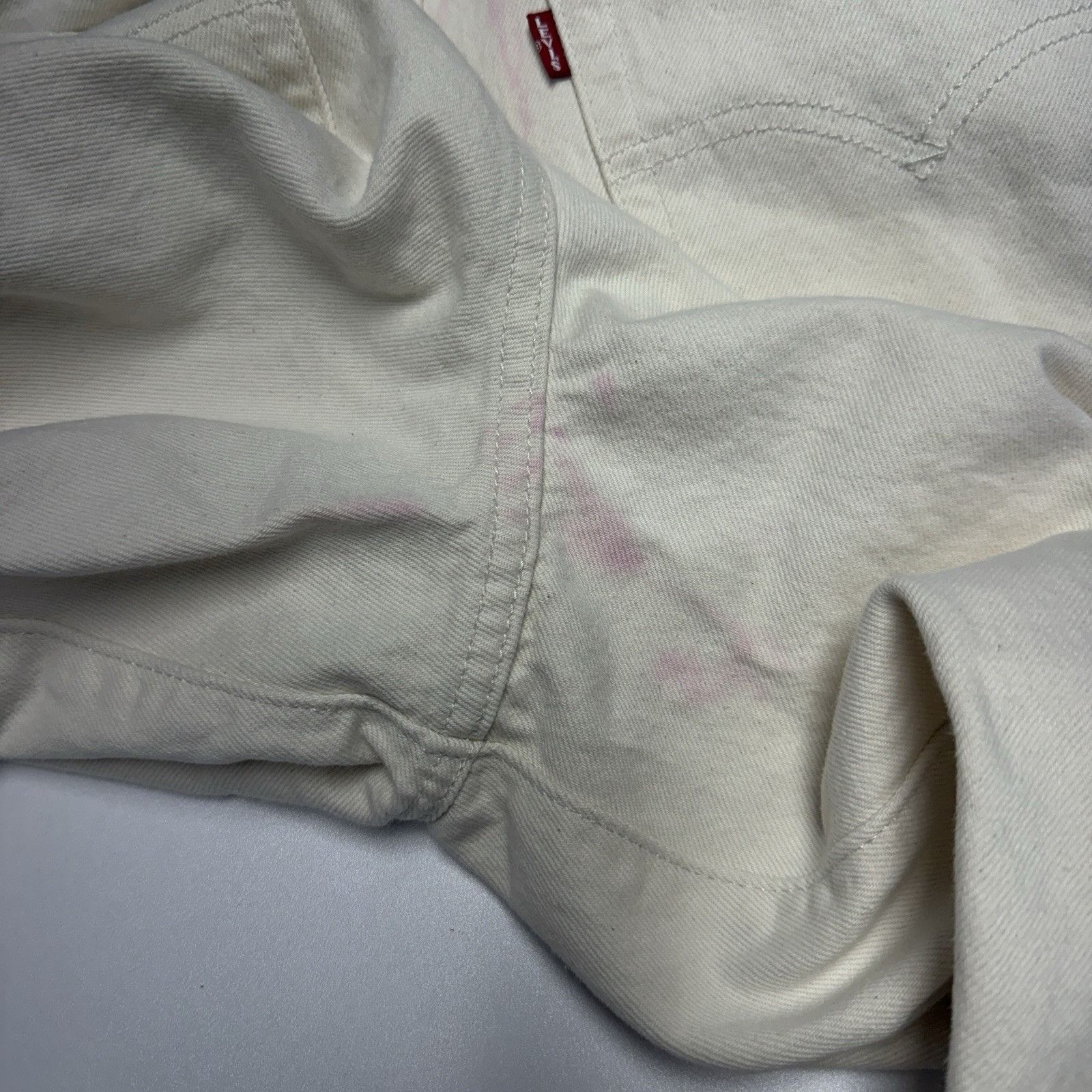 Levi's Levi's Premium Womens Baggy Dad Jeans Size 30 White (32x30) Size 30" / US 8 / IT 44 - 4 Thumbnail