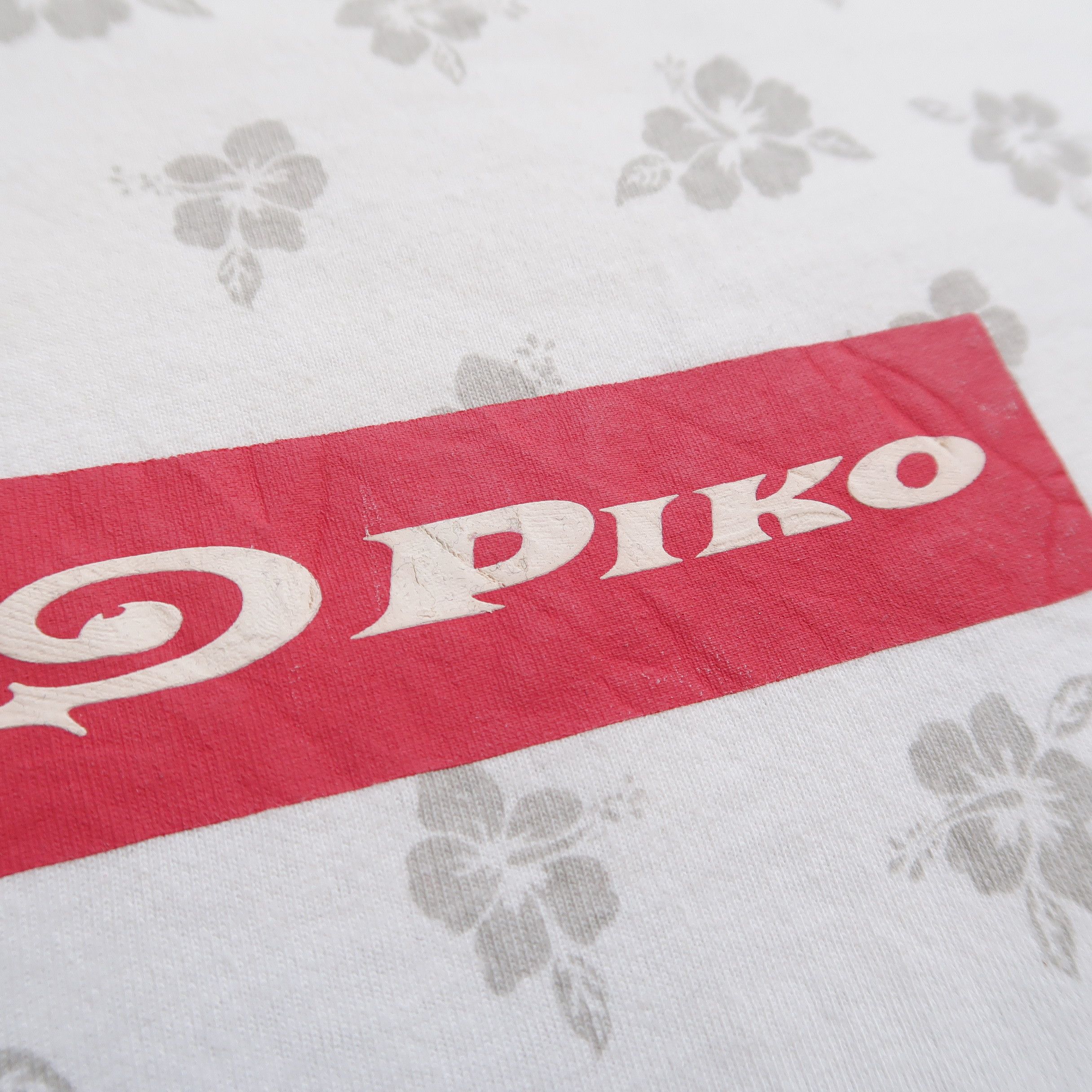 Japanese Brand 2000s Sun Surf by Piko Flower Print White T-Shirt Size US S / EU 44-46 / 1 - 6 Thumbnail