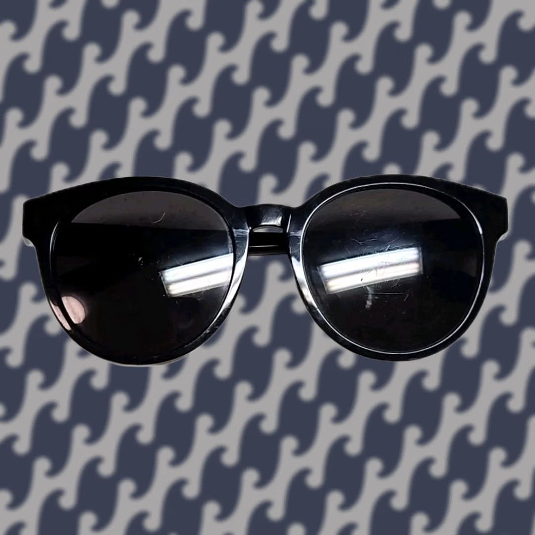 Yves Saint Laurent Saint Laurent Sunglasses Womens Black Square Designer Luxury YSL Paris 56-20-145 Size ONE SIZE - 1 Thumbnail