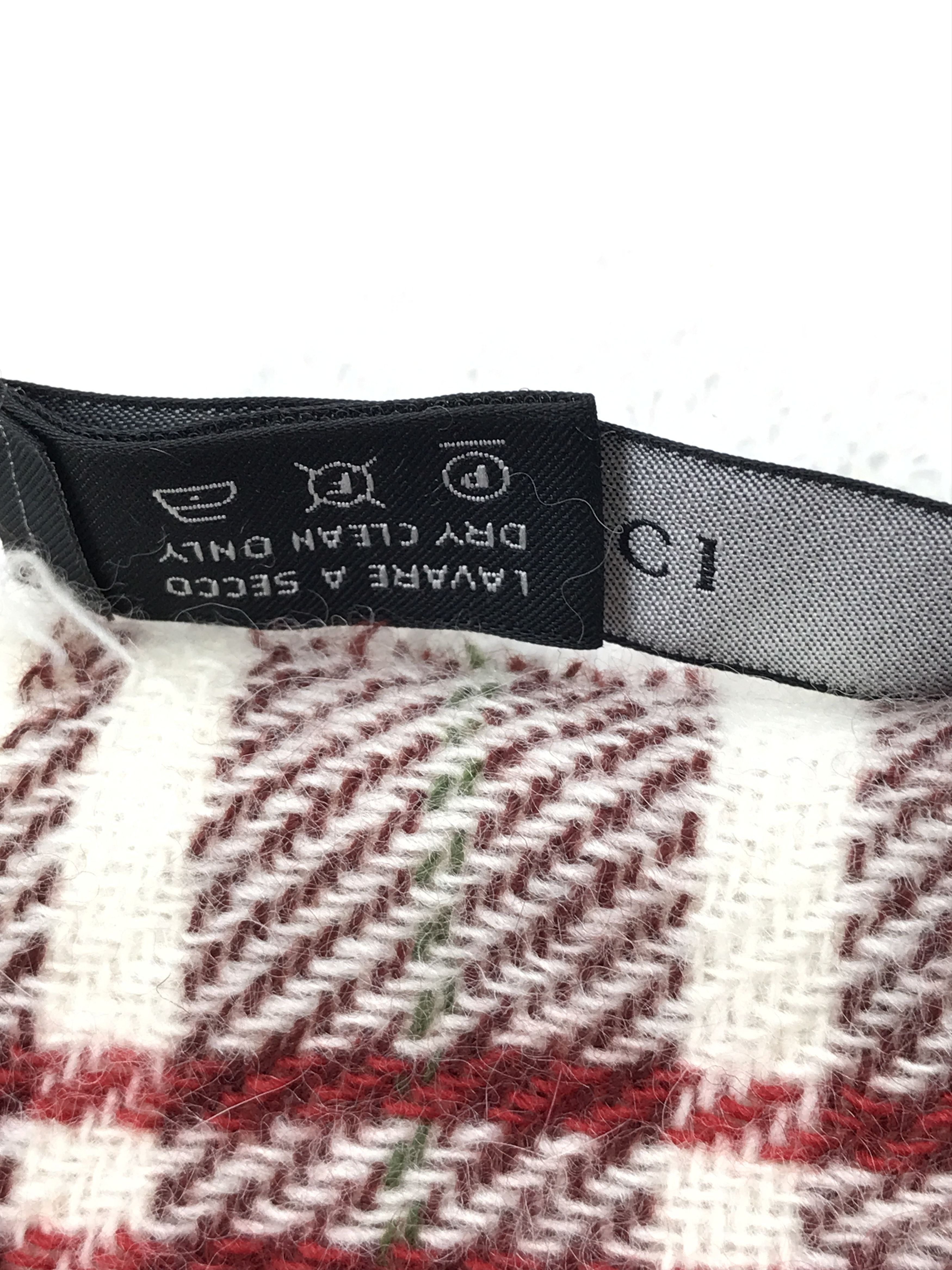 Gucci Vintage Gucci Scarf Muffler Wool Cashmere Size ONE SIZE - 8 Thumbnail