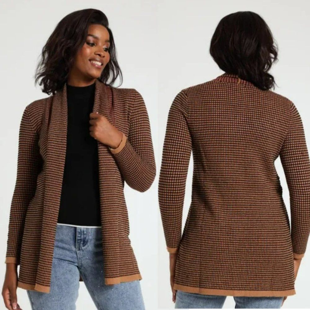 Other NWT New Love For Humanity Knit Open Front Cardigan Size L Size L / US 10 / IT 46 - 1 Thumbnail